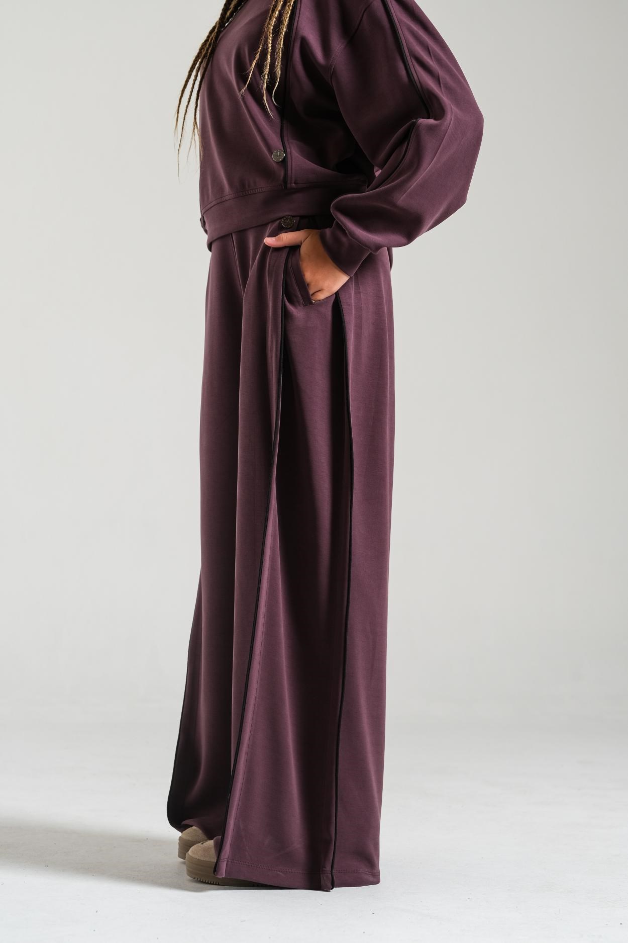 Biyeli Oysho Pantolon - Mürdüm