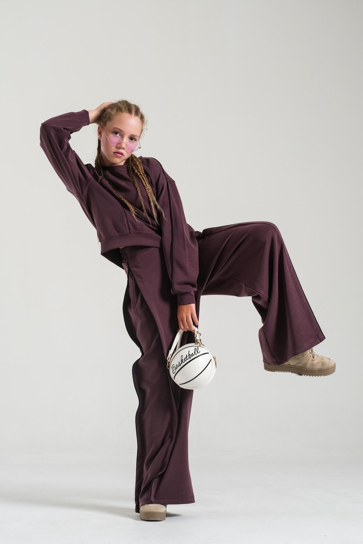 Biyeli Oysho Pantolon - Mürdüm
