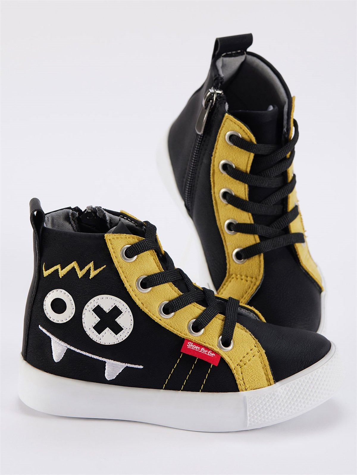 CANAVAR ERKEK ÇOCUK SİYAH SNEAKERS