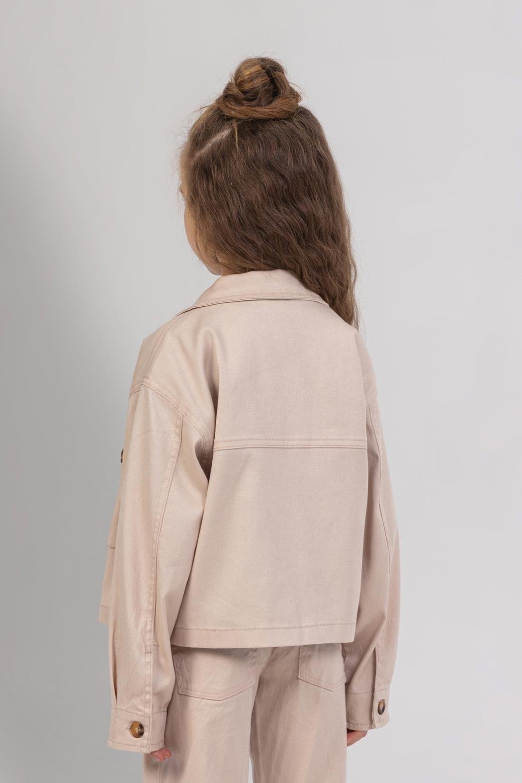 Canvas Kız Ceket - Bej