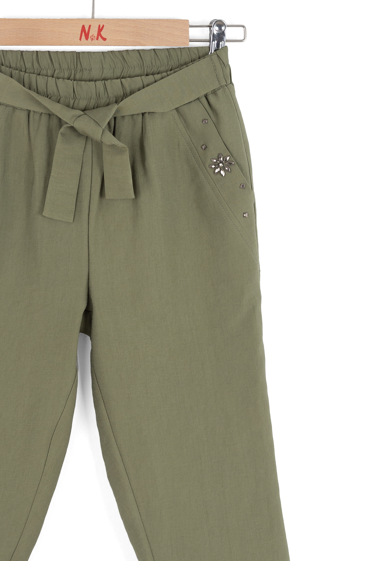 Cashmere Kız Pantolon - Yeşil Haki