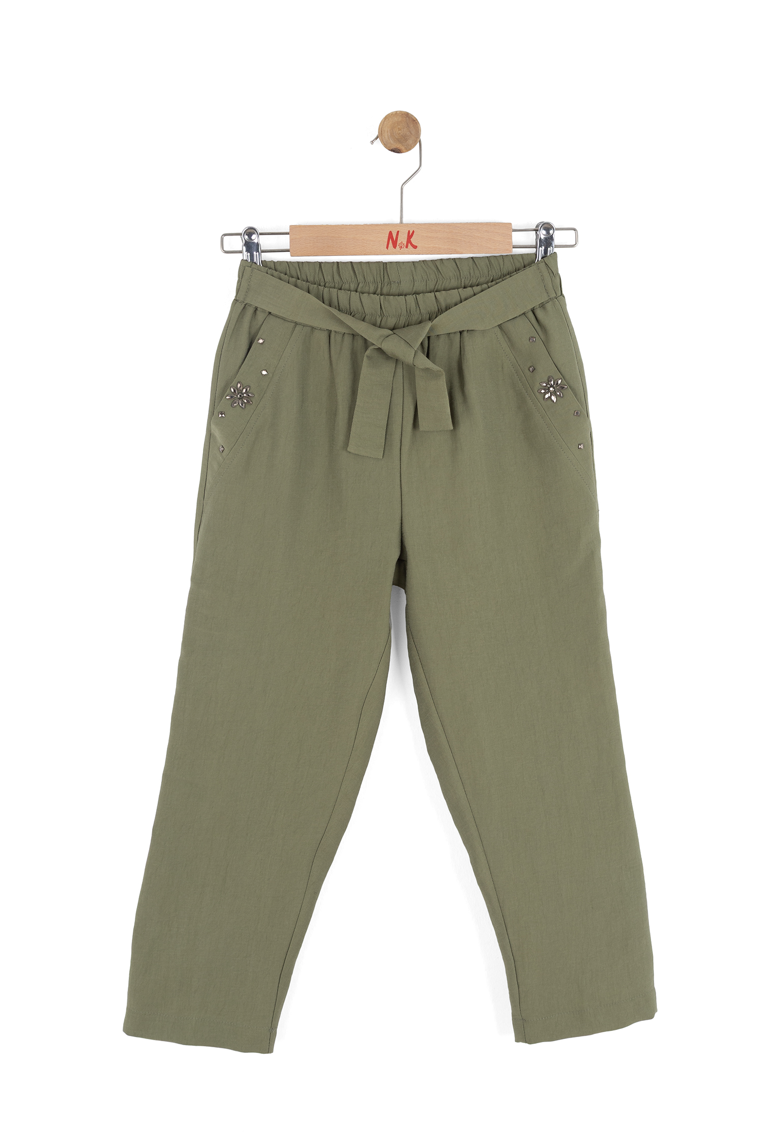Cashmere Kız Pantolon - Yeşil Haki