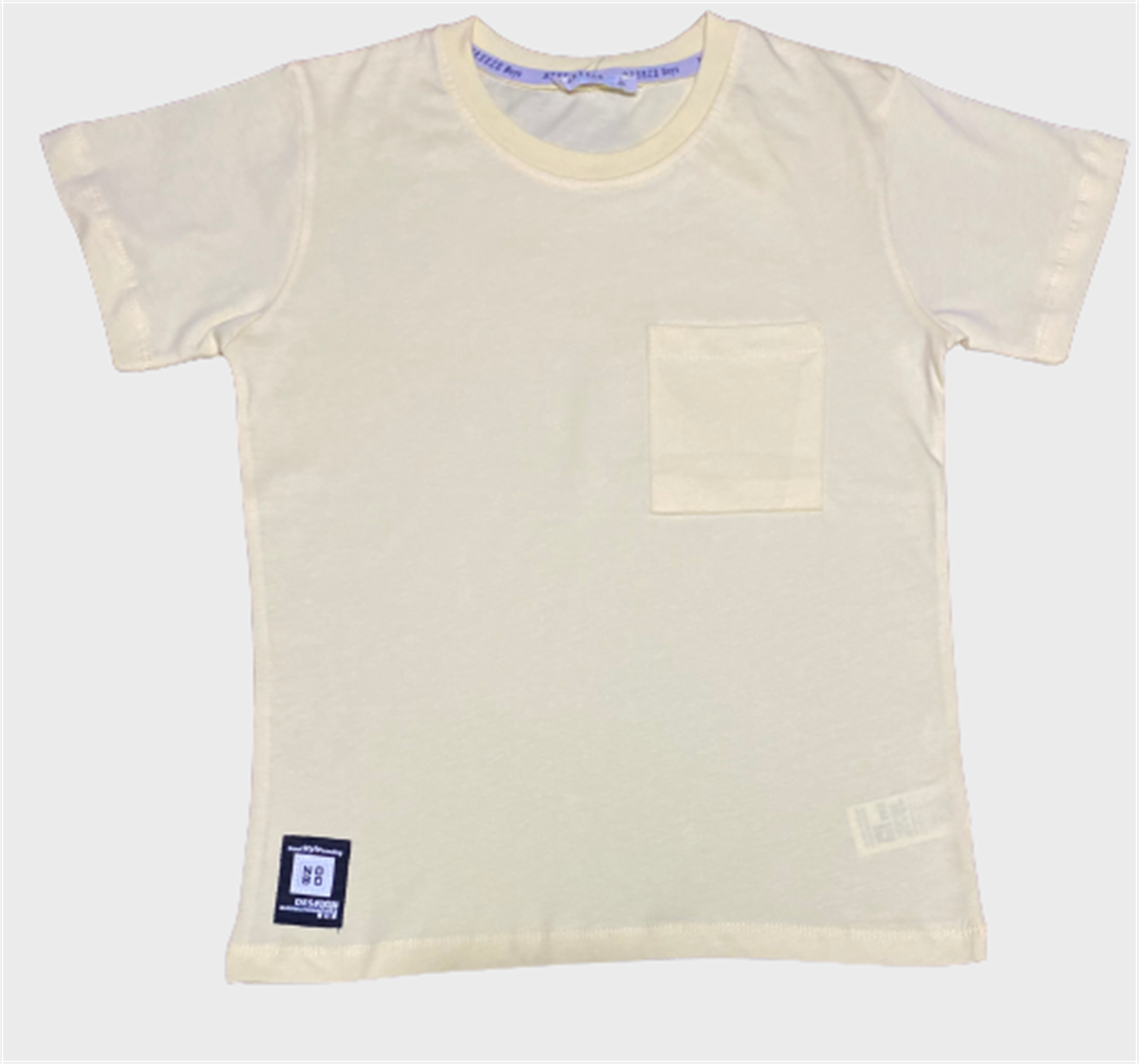 CEPLİ DÜZ BASIC T-SHIRT