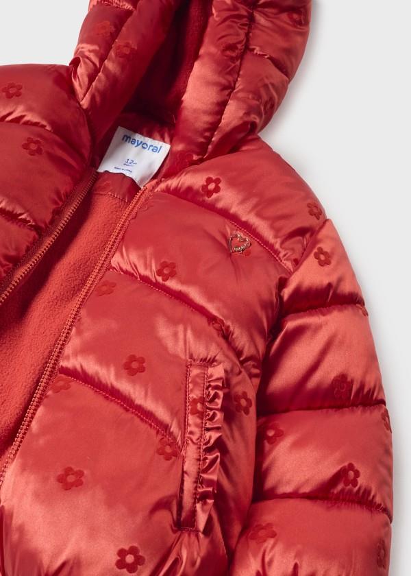 ÇİCEKLİ KIZ BEBE MONT