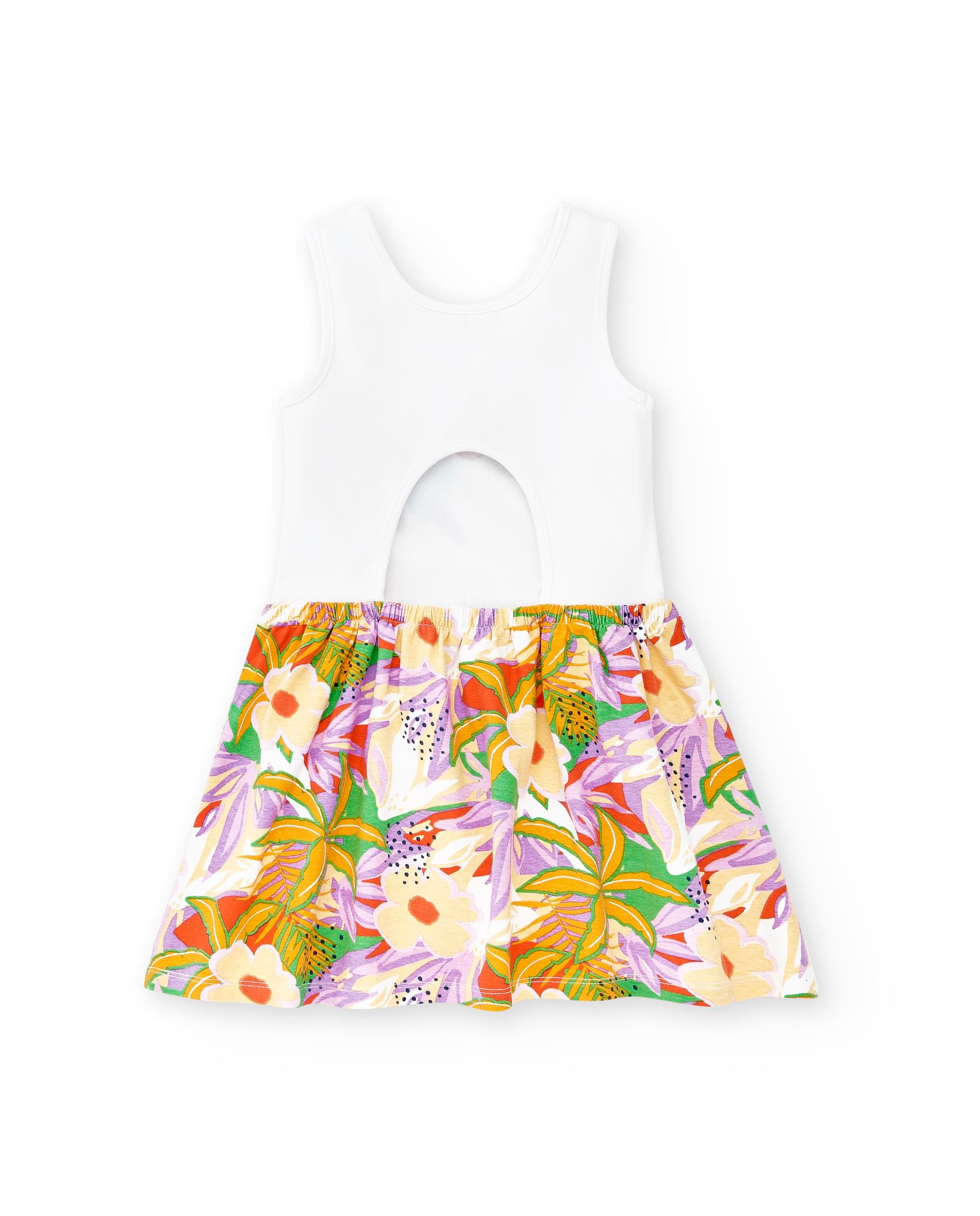 ÇİÇEKLİ KIZ ELBİSE