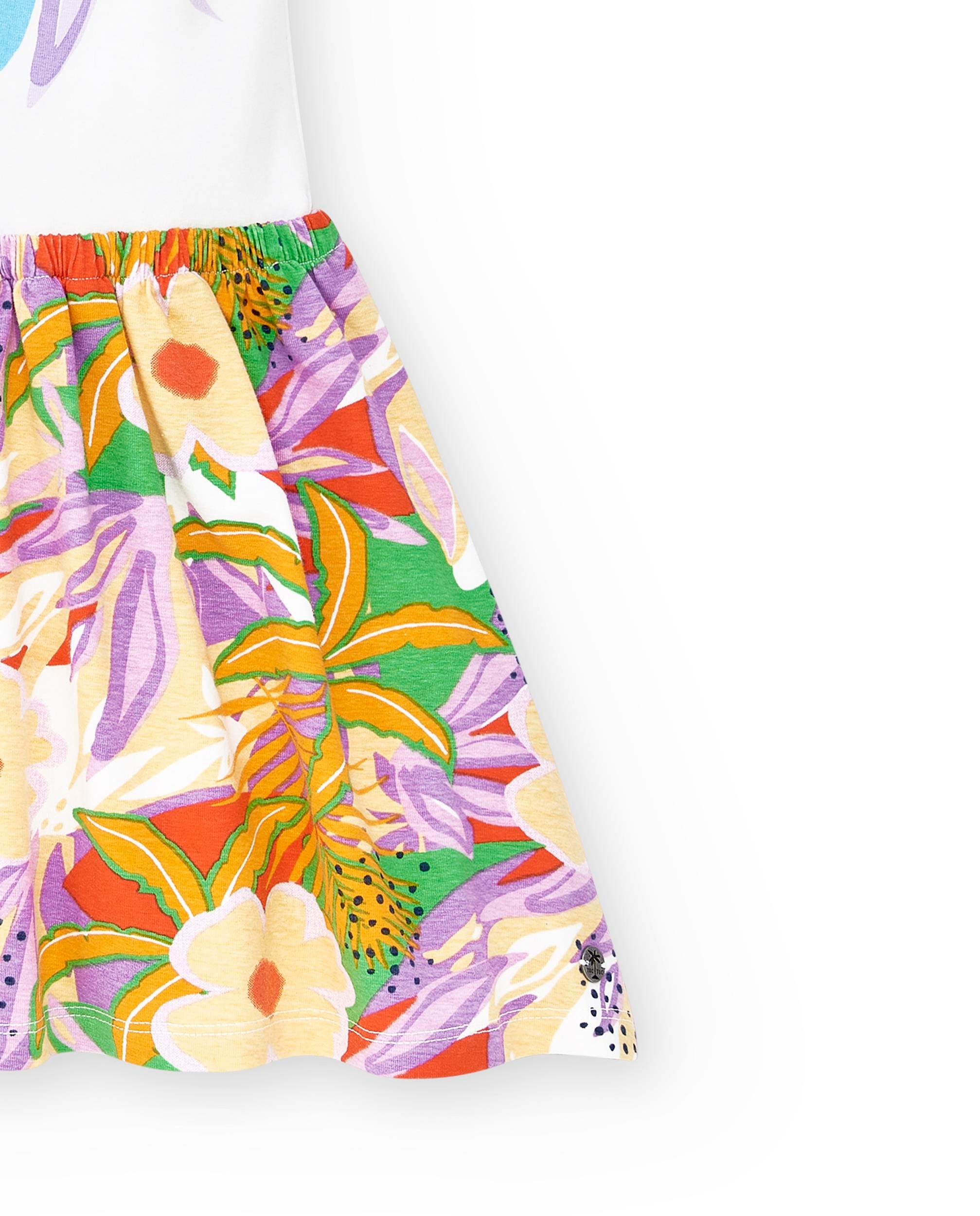 ÇİÇEKLİ KIZ ELBİSE