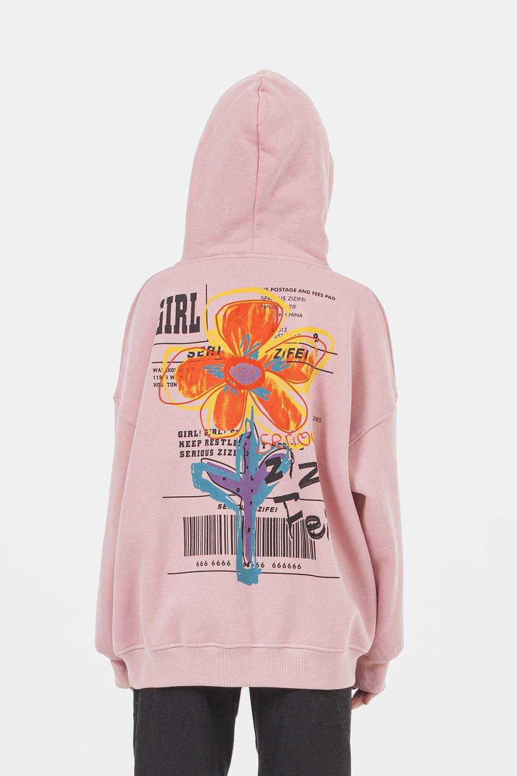 ÇİCEKLİ KIZ SWEAT
