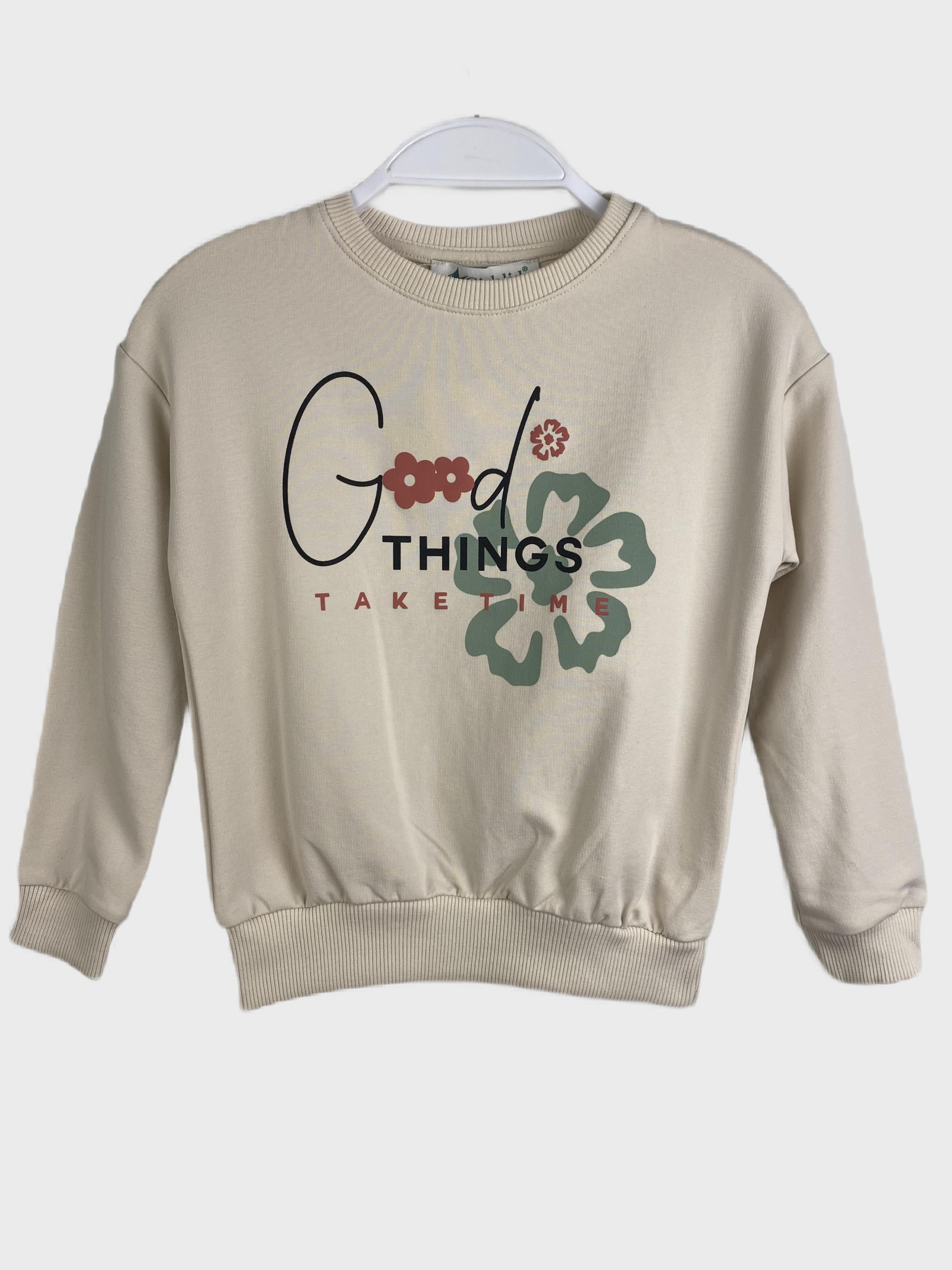 ÇİCEKLİ KIZ SWEAT