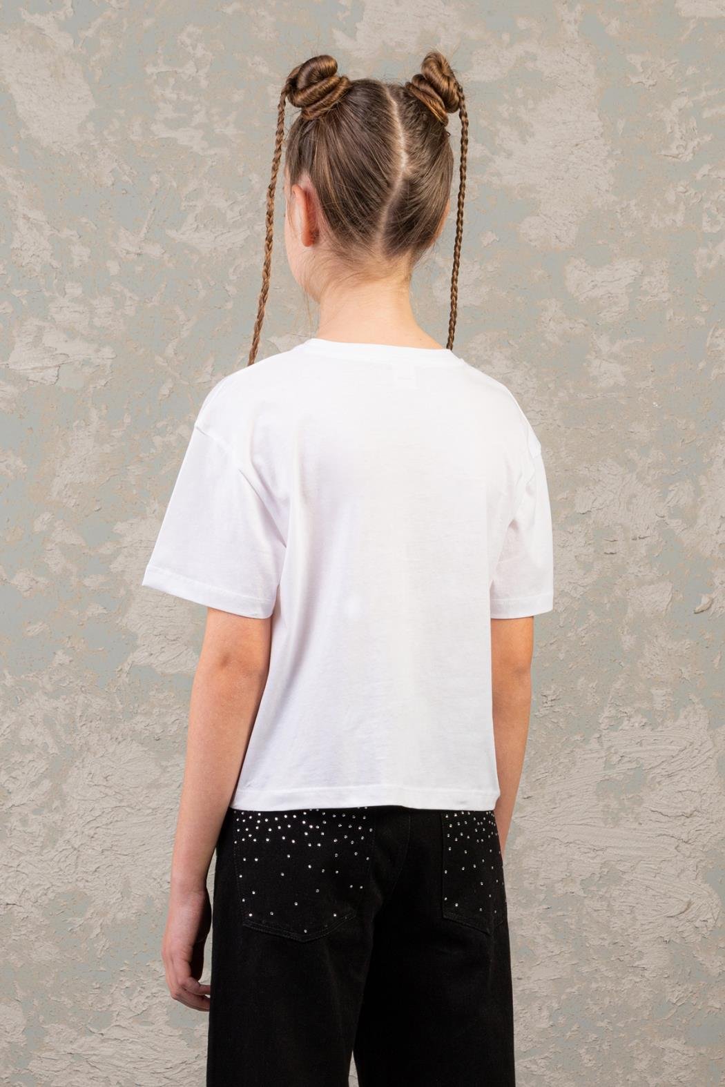 ÇİCEKLİ KIZ T-SHIRT