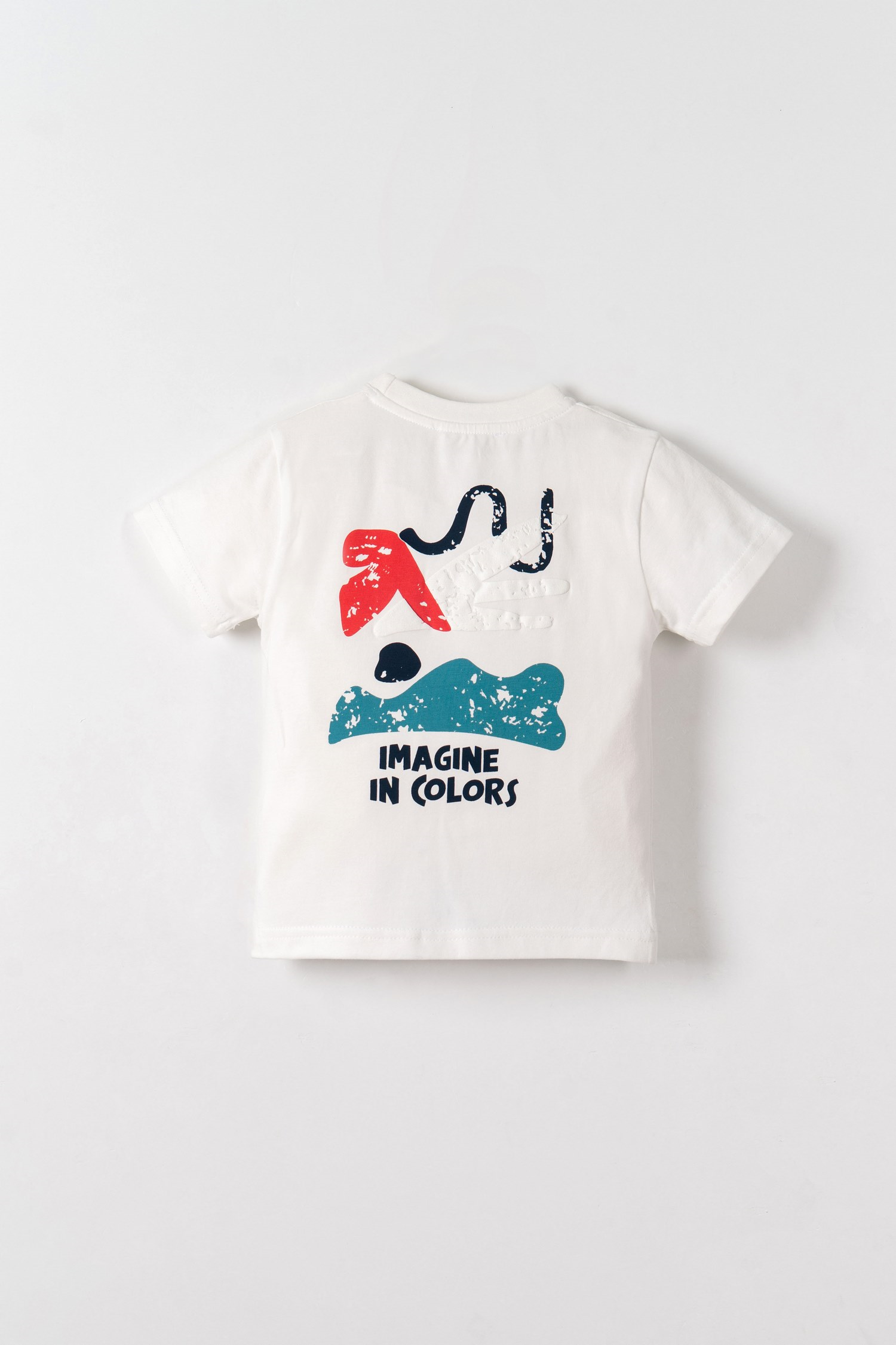 Color Erkek Tişört - Ekru