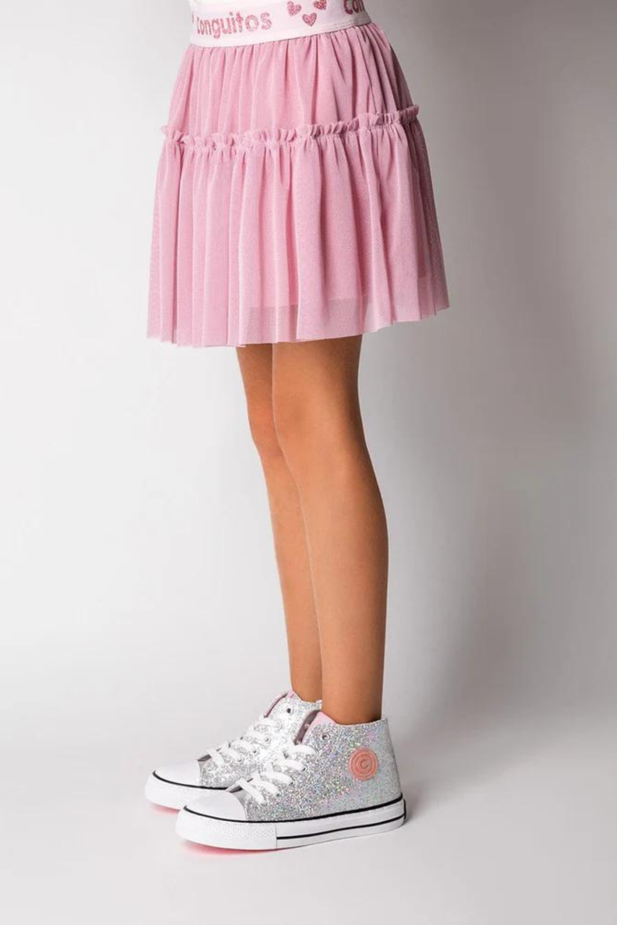 Conguitos Armalı Kız Sneakers - Gümüş