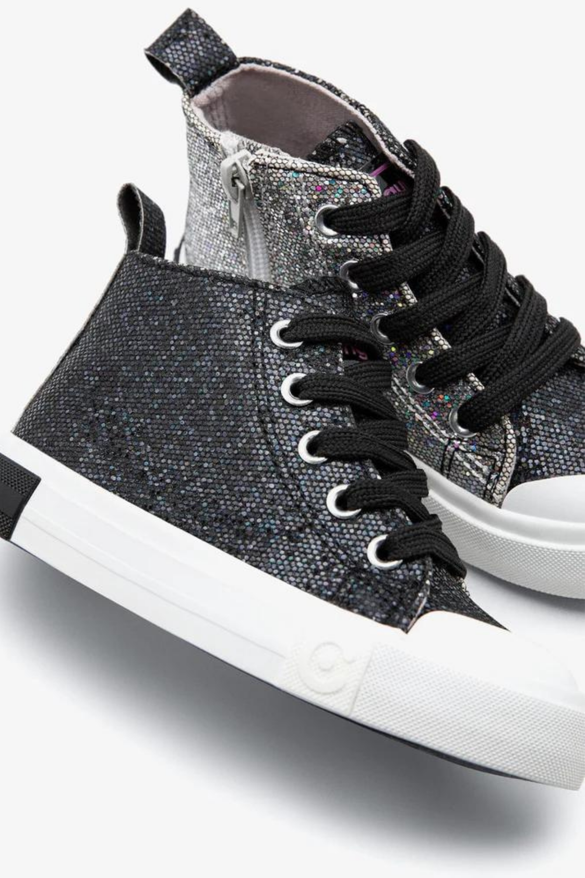 Conguitos Çift Renkli Parlak Sneakers - Siyah