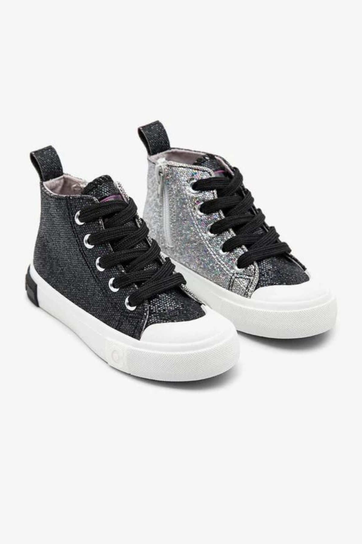 Conguitos Çift Renkli Parlak Sneakers - Siyah