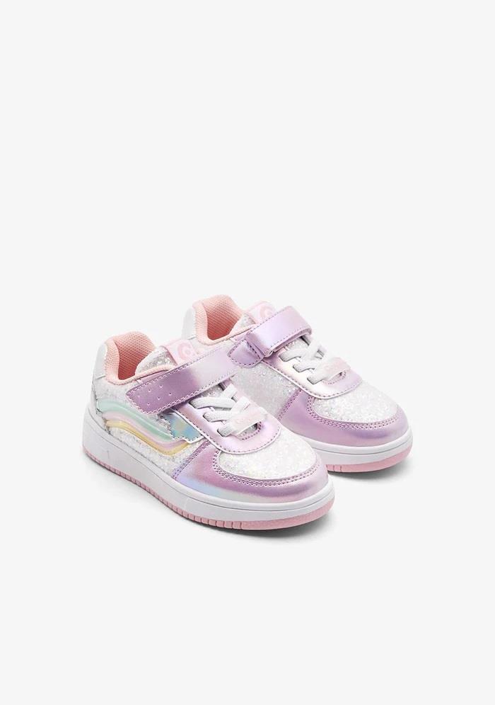 CONGUITOS Gökkuşağı Desenli Işıklı Kısa Sneakers - Renkli