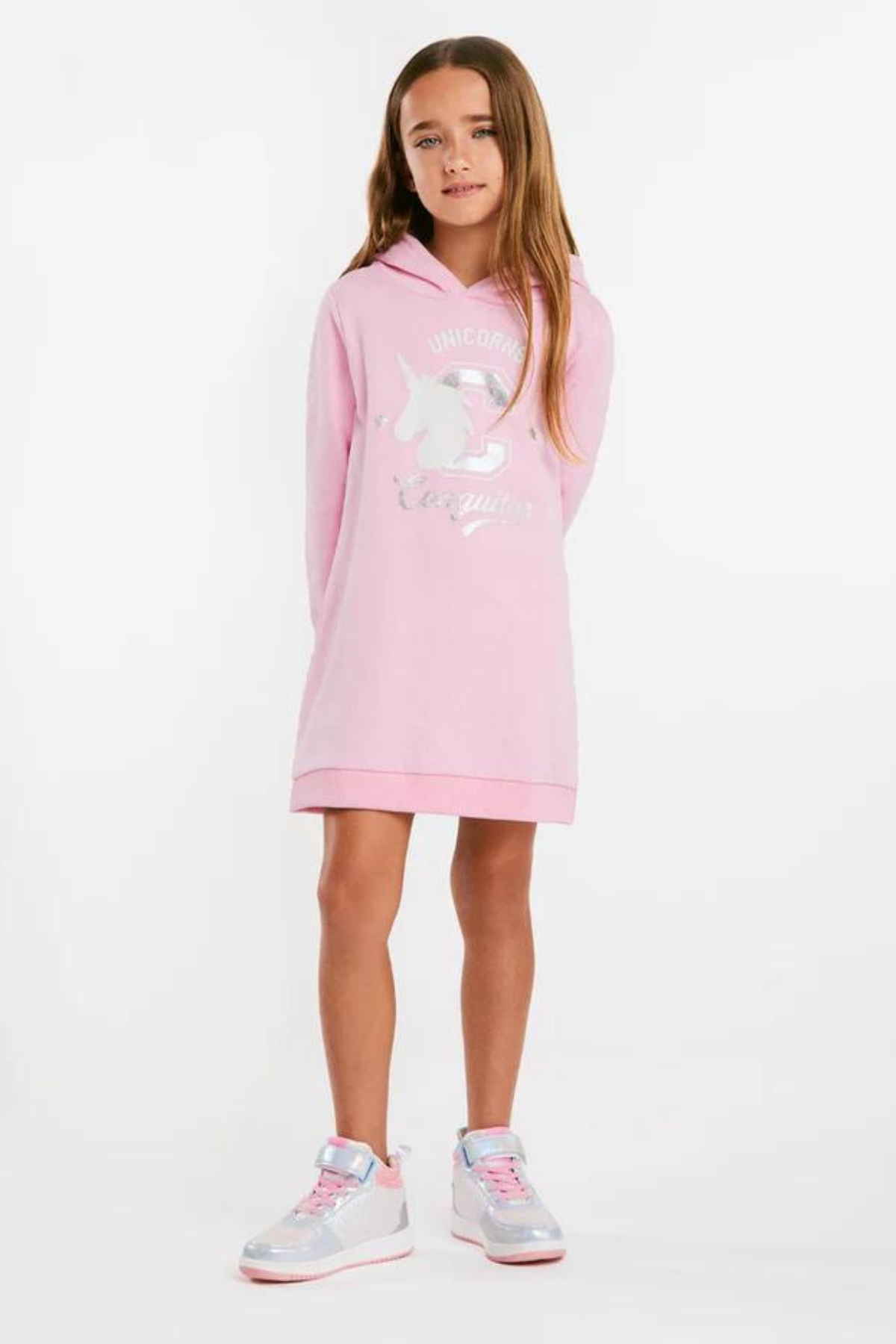 Conguitos Gökkuşağı Desenli Işıklı Sneakers - Pembe