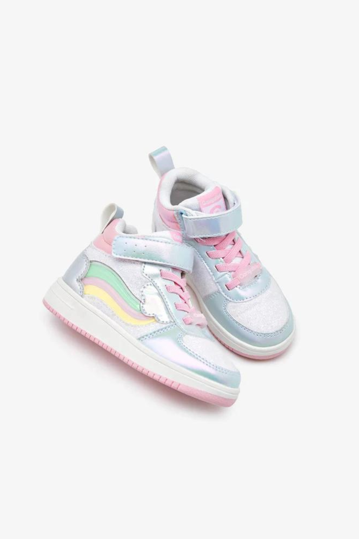 Conguitos Gökkuşağı Desenli Işıklı Sneakers - Pembe