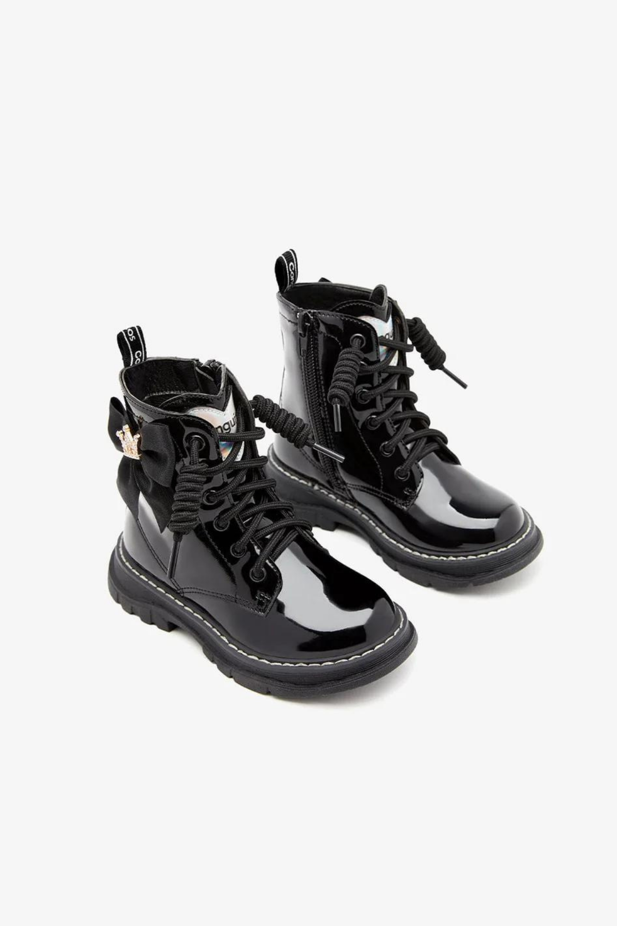 Conguitos Kurdeleli Parlak Kız Bot - Siyah