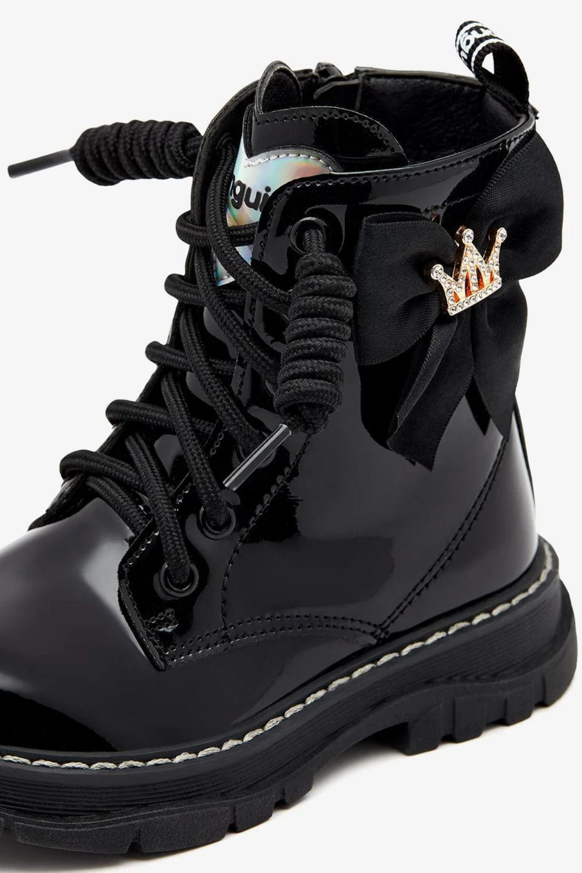 Conguitos Kurdeleli Parlak Kız Bot - Siyah