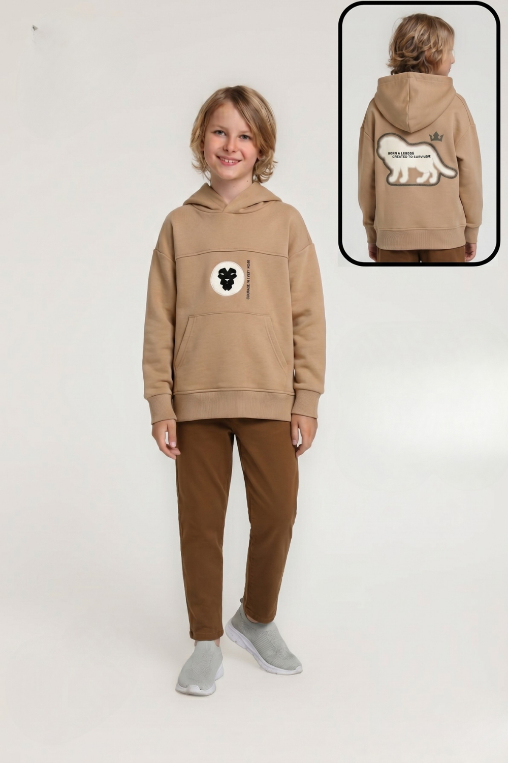 Courage Erkek Sweat - Taba