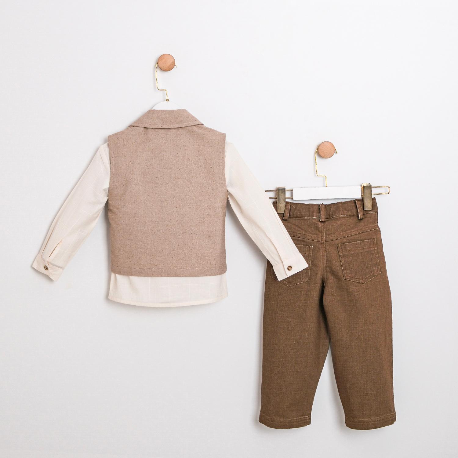 CUMİNO Antonio 3'lü Erkek Takım - Vizon