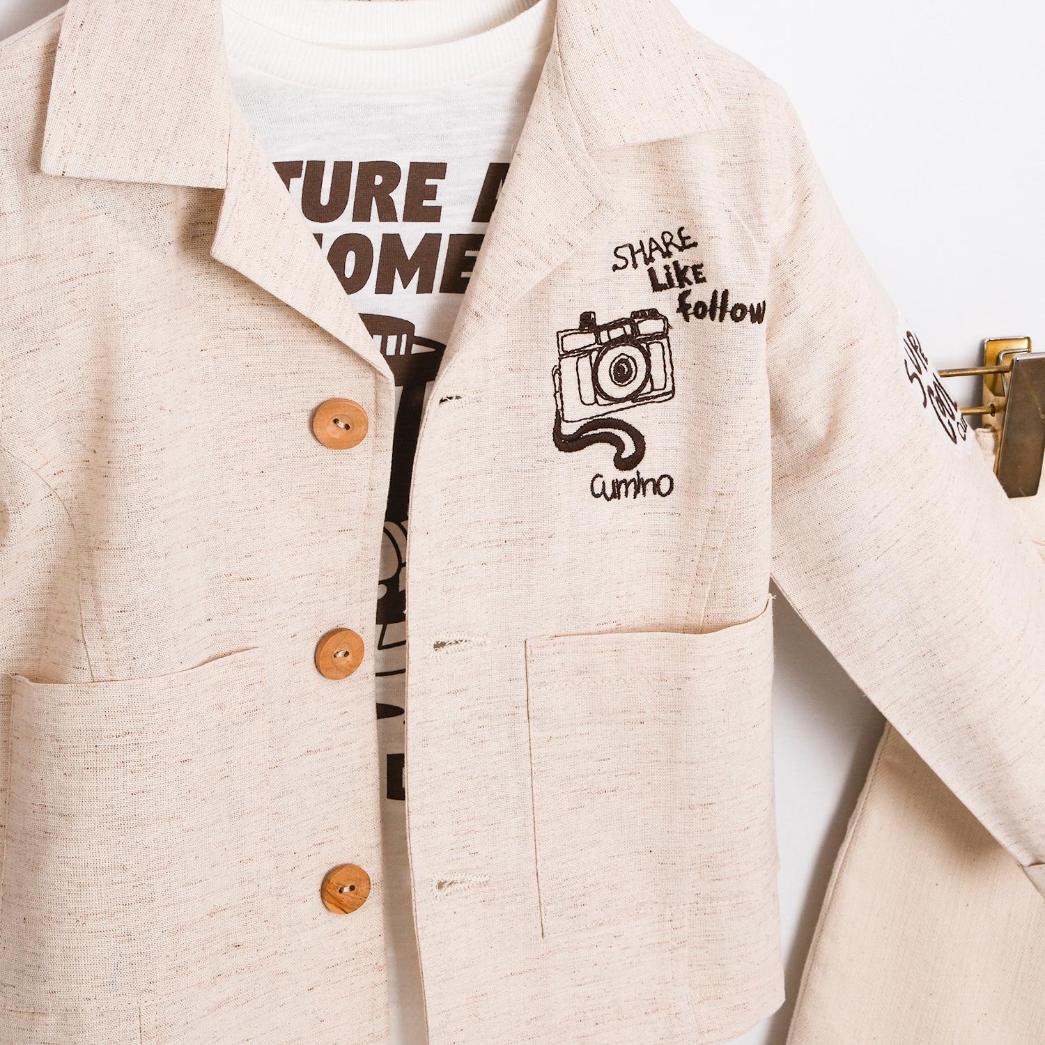 CUMİNO Brendon 3'lü Erkek Takım - Bej