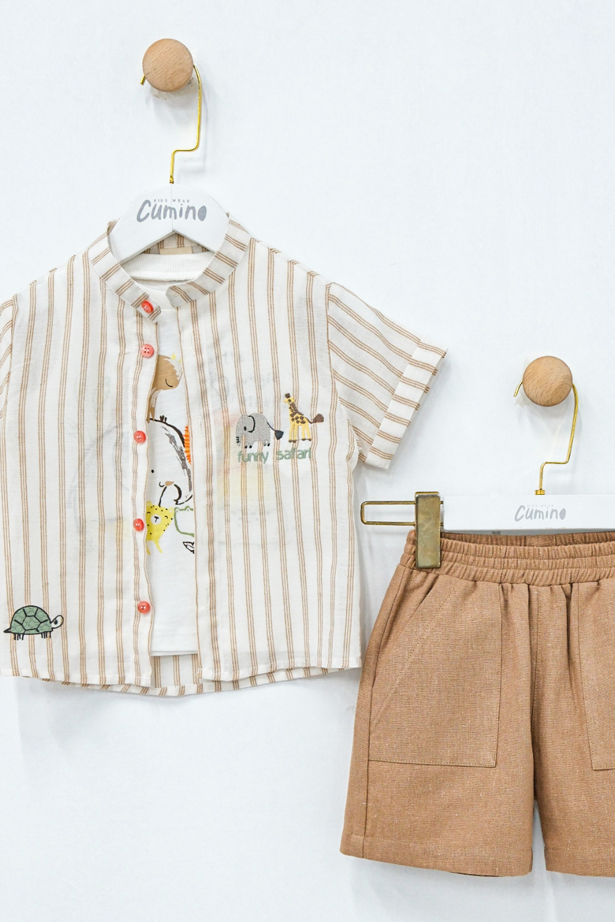 CUMİNO Conner 3'lü ERkek Takım - Vizon