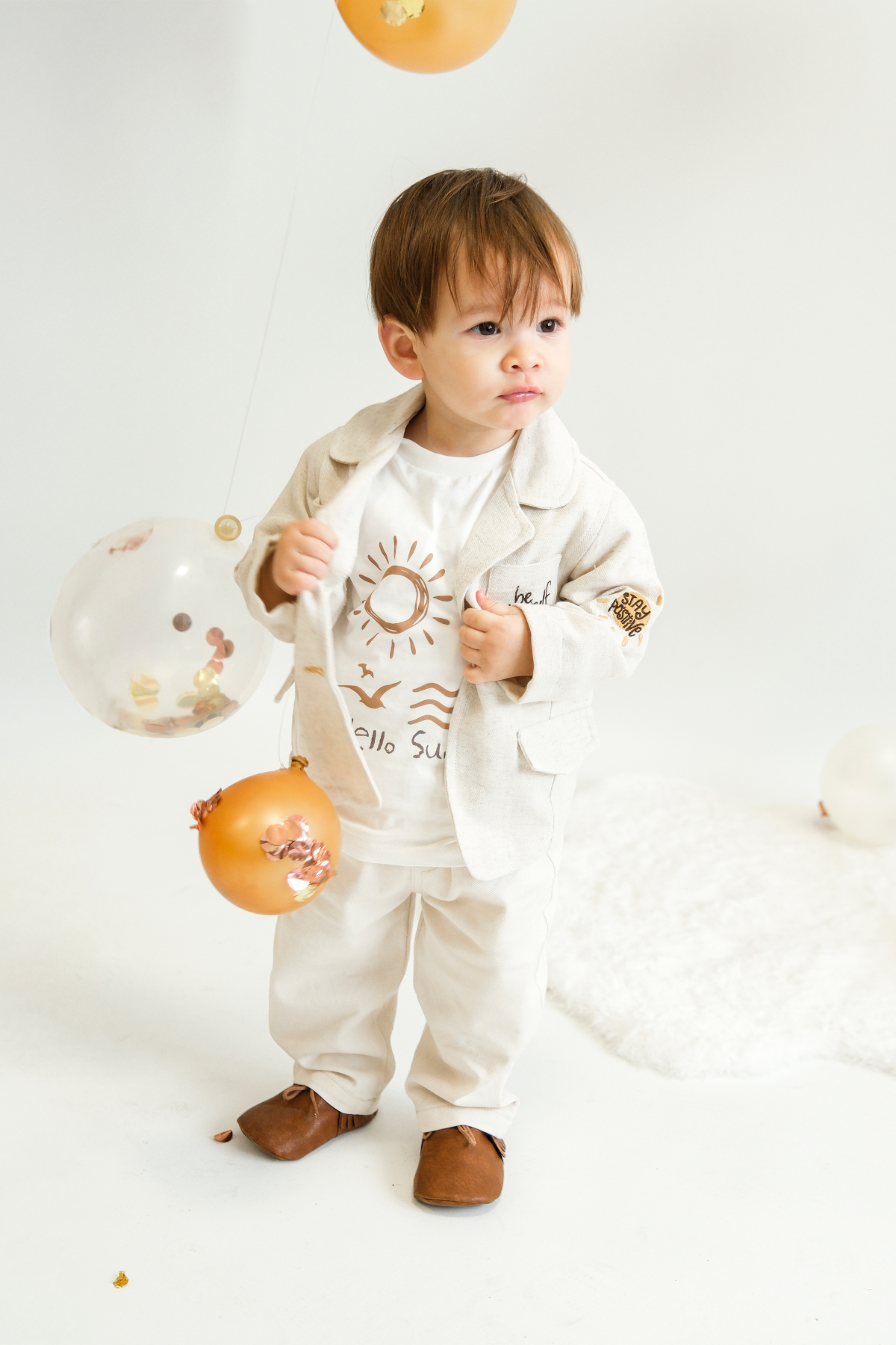 CUMİNO Emrick 3'lü Erkek Takım - Bej