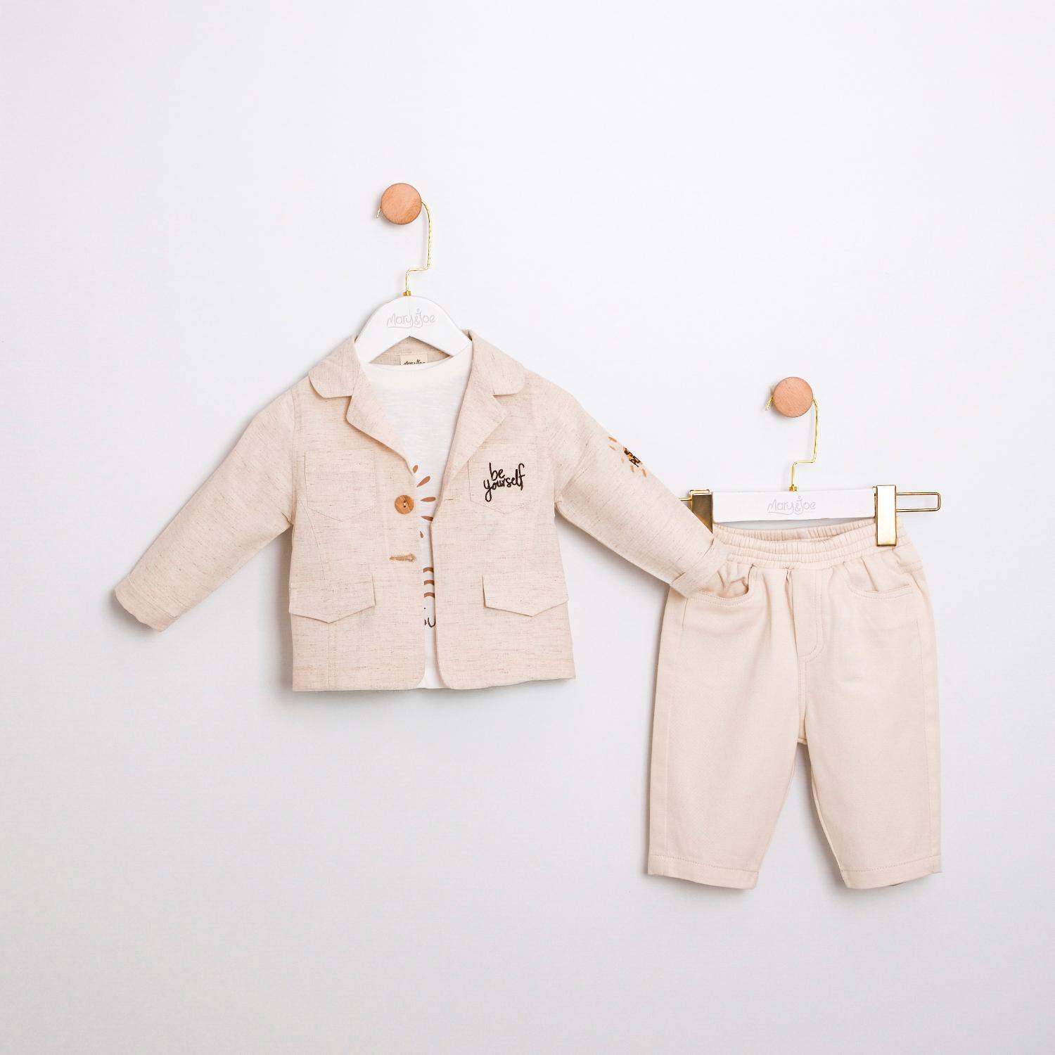 CUMİNO Emrick 3'lü Erkek Takım - Bej