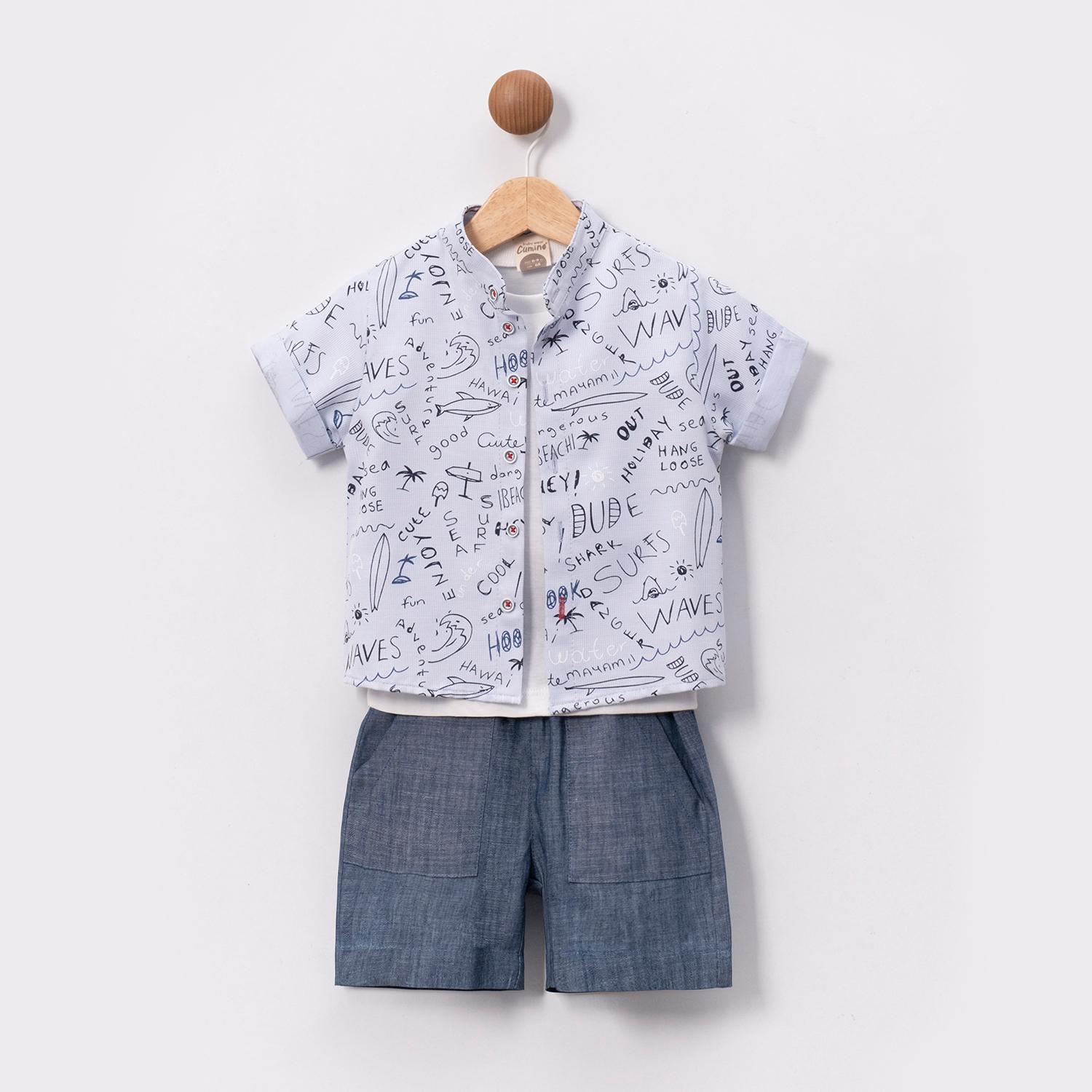 CUMİNO LOgan 3'lü Erkek Takım - Mavi