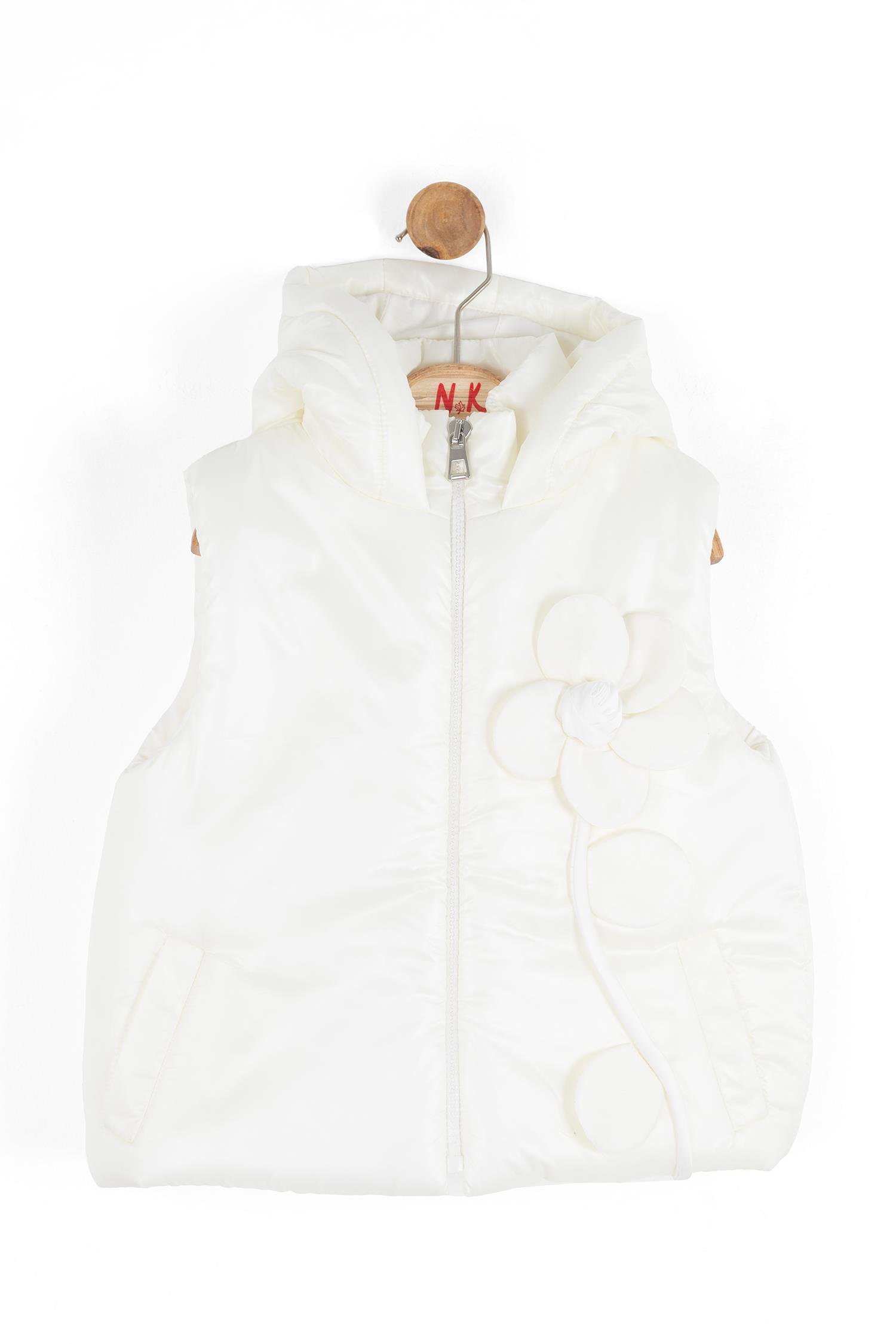 Daisy Şişme Yelek - Krem