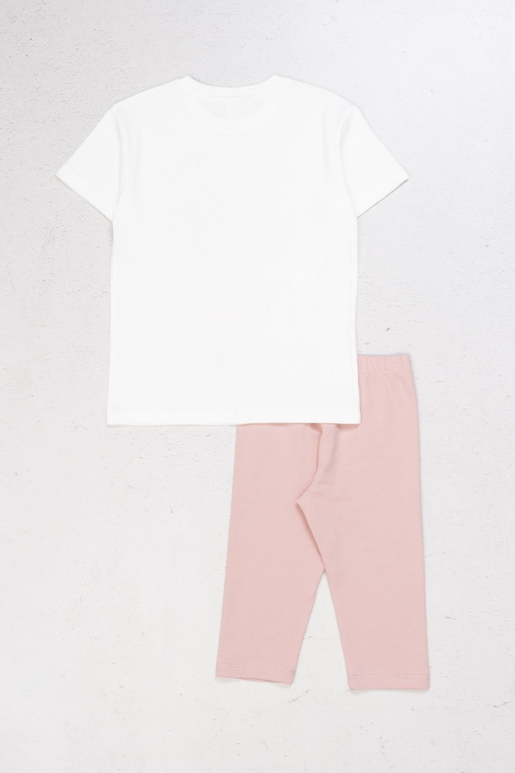 Dance Kız Taytlı Takım - Ekru