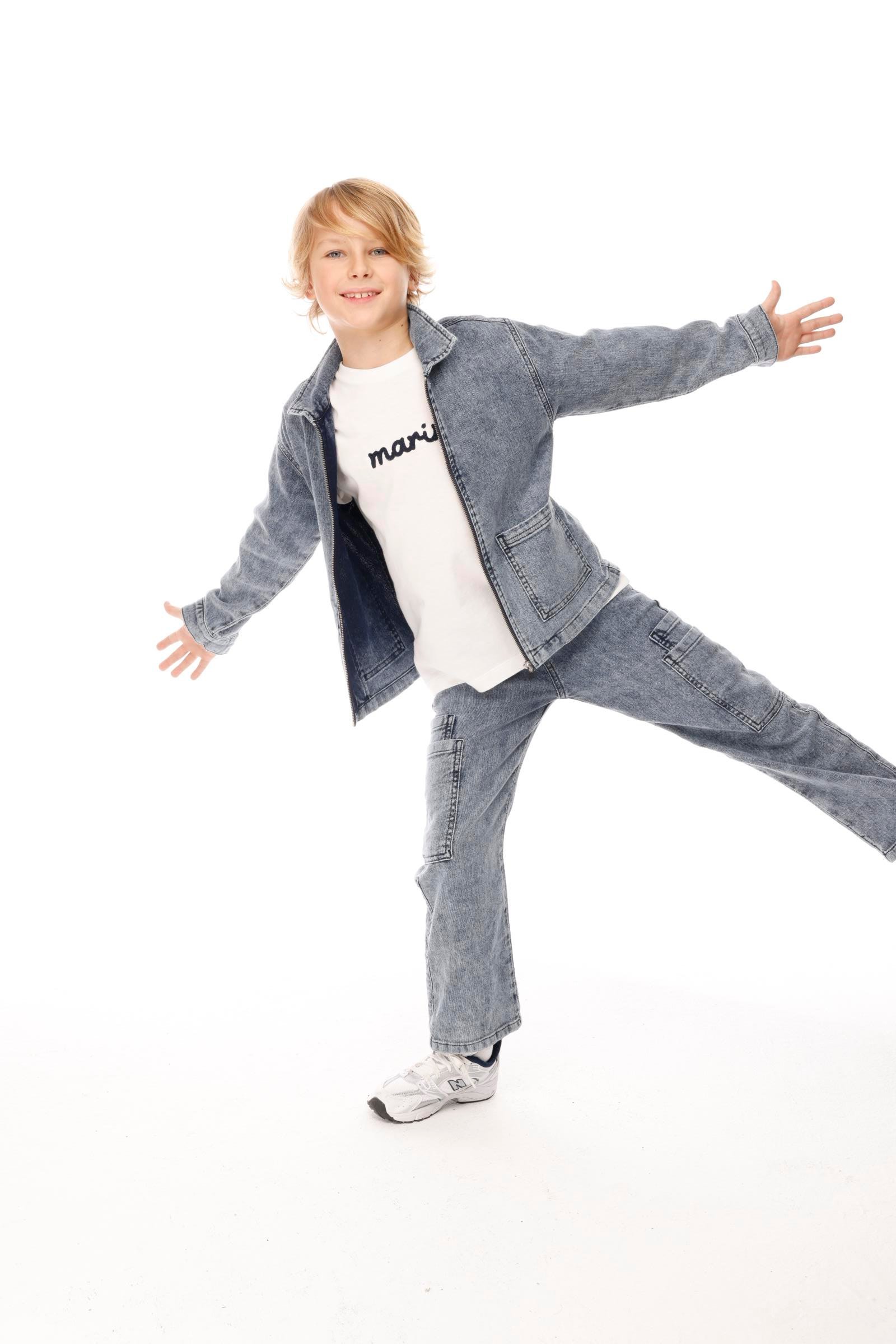 Denim 2'li Erkek Takım - Mavi