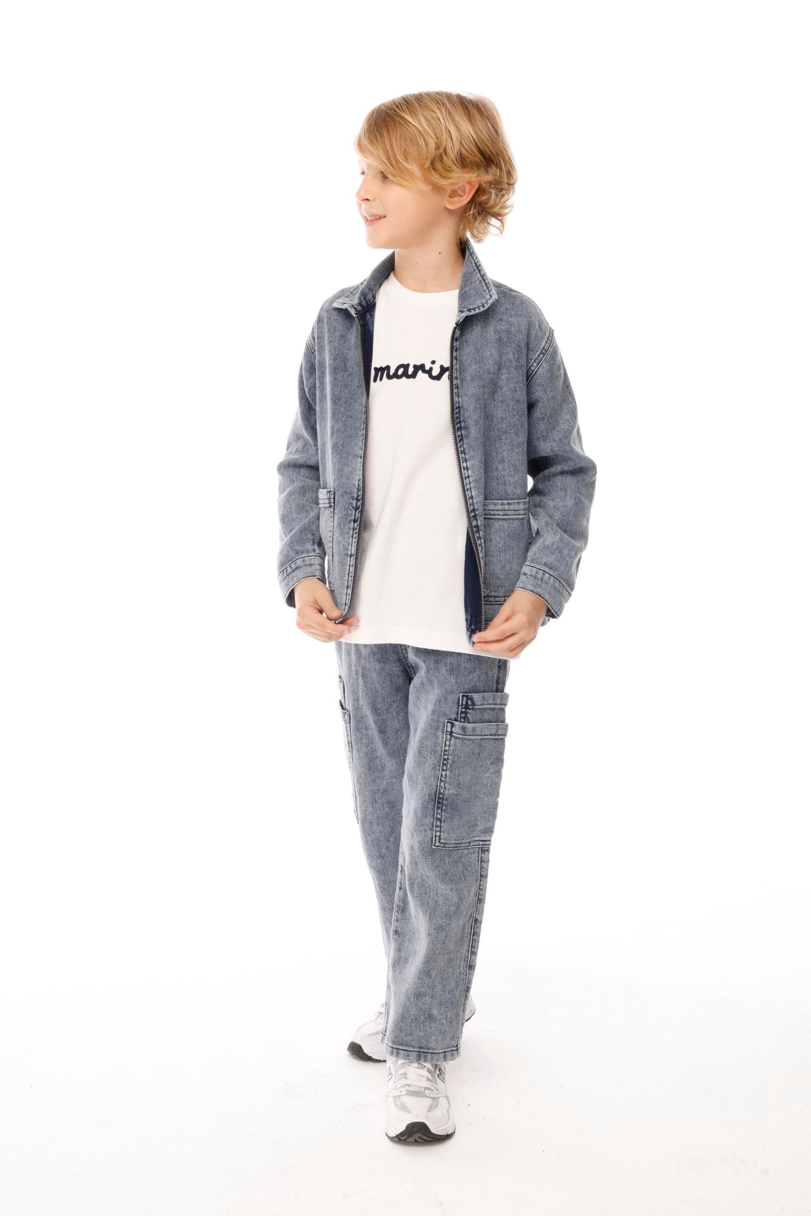 Denim 2'li Erkek Takım - Mavi