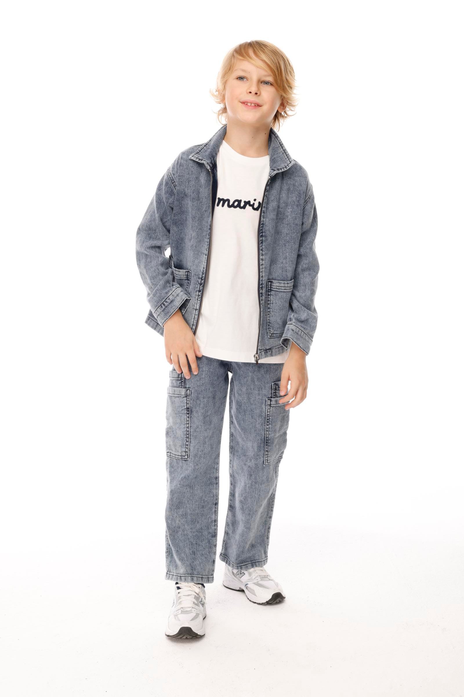 Denim 2'li Erkek Takım - Mavi