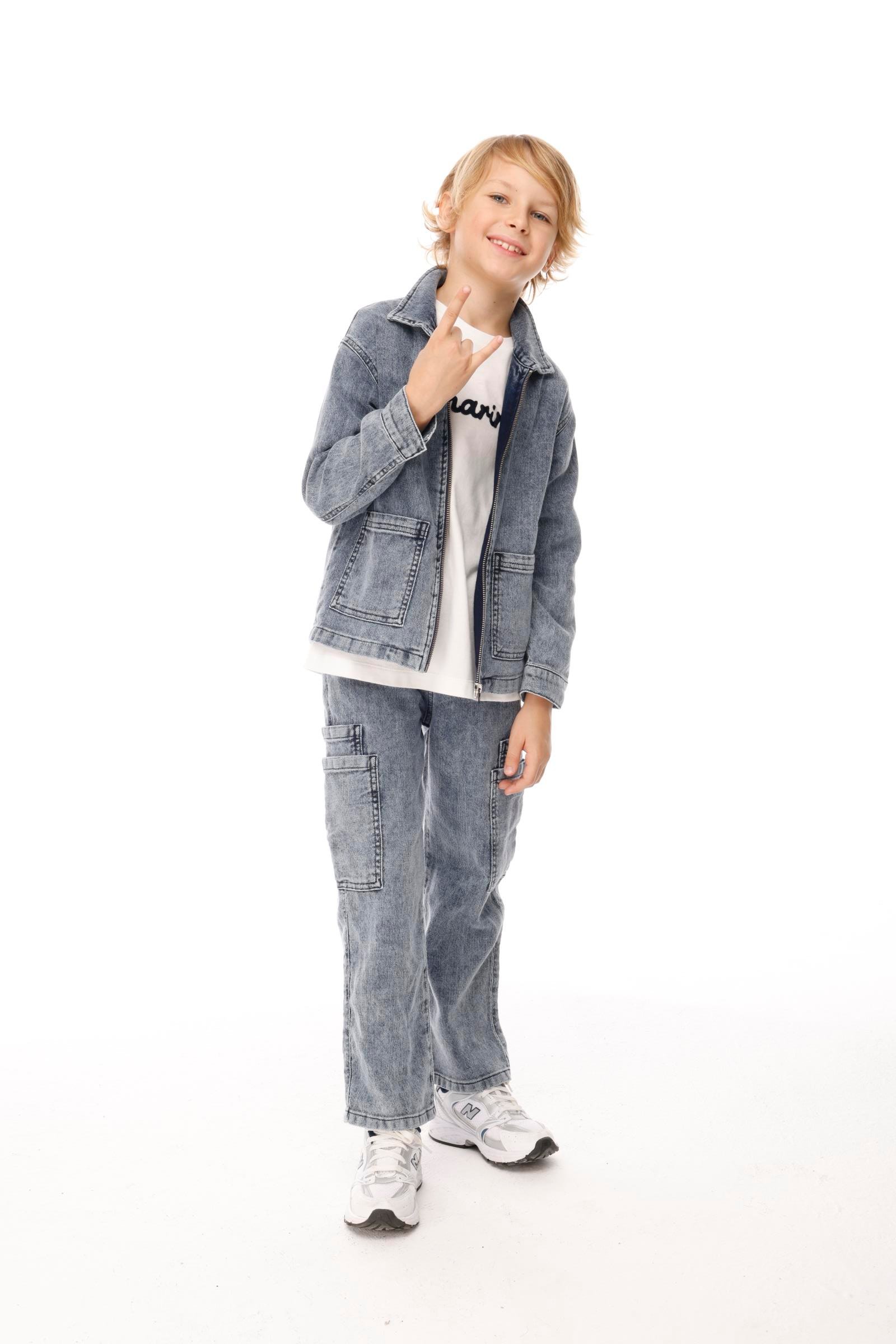 Denim 2'li Erkek Takım - Mavi