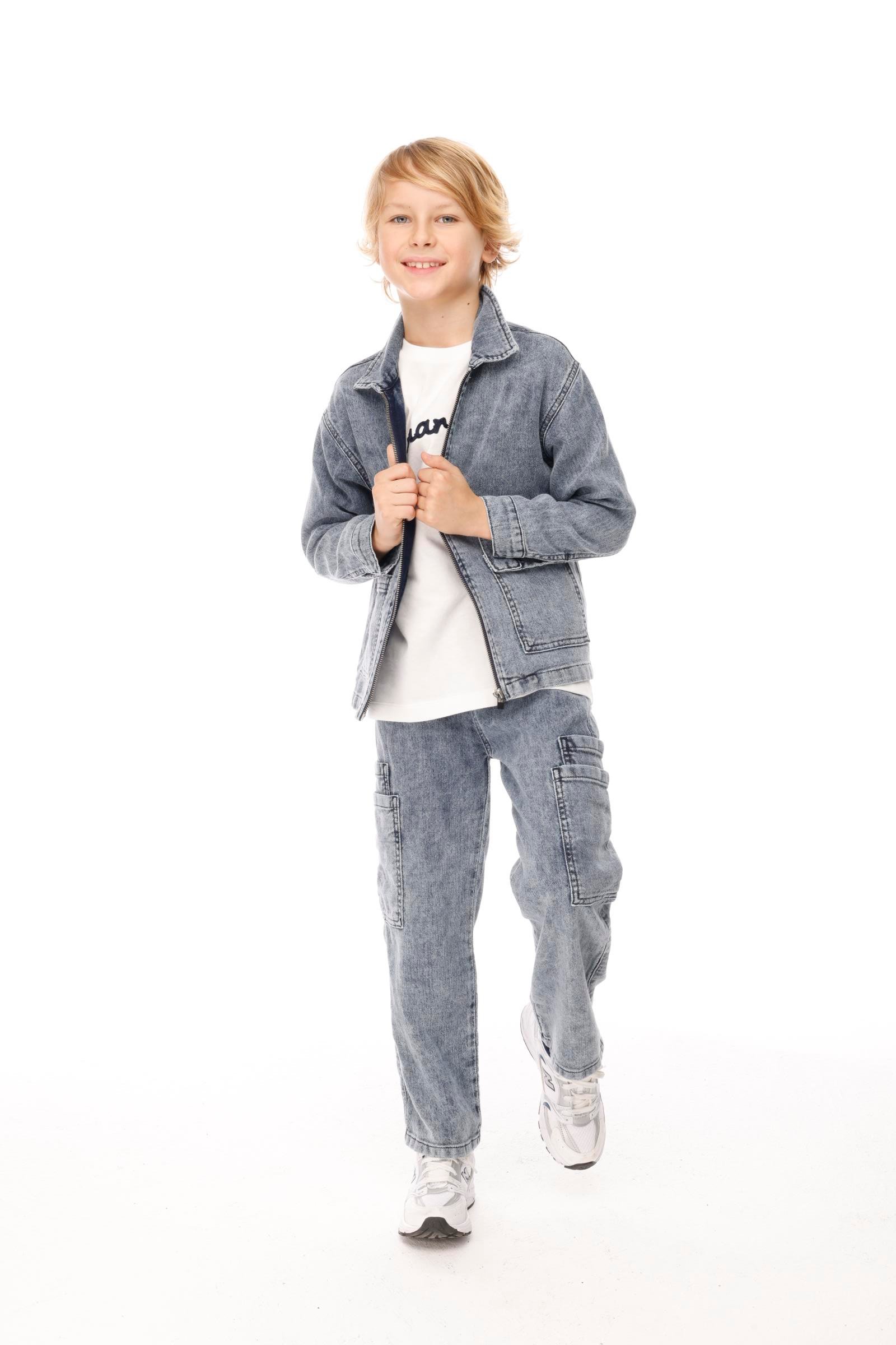 Denim 2'li Erkek Takım - Mavi