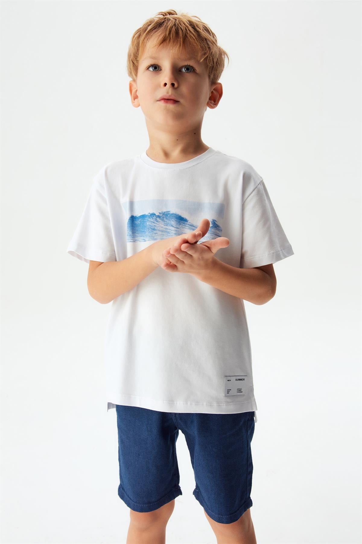 DENİZ BASKILI T-SHIRT