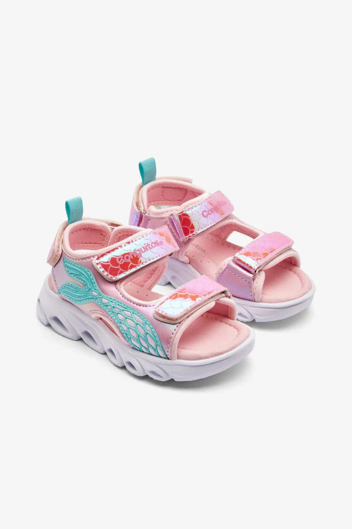 Deniz Kızlı Işıklı Sandalet - Pembe