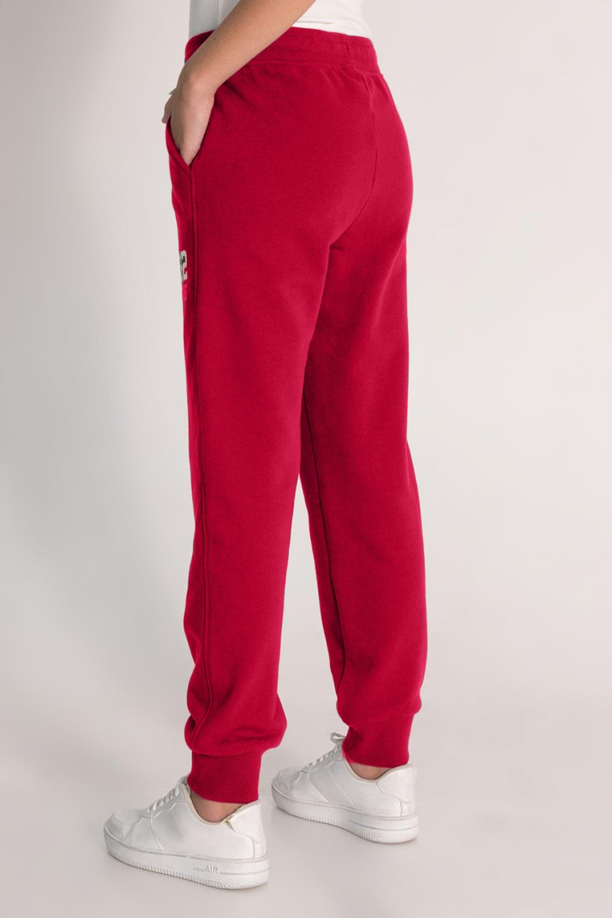 DMB 1982 Yazılı Kız Eşofman Altı - Kırmızı