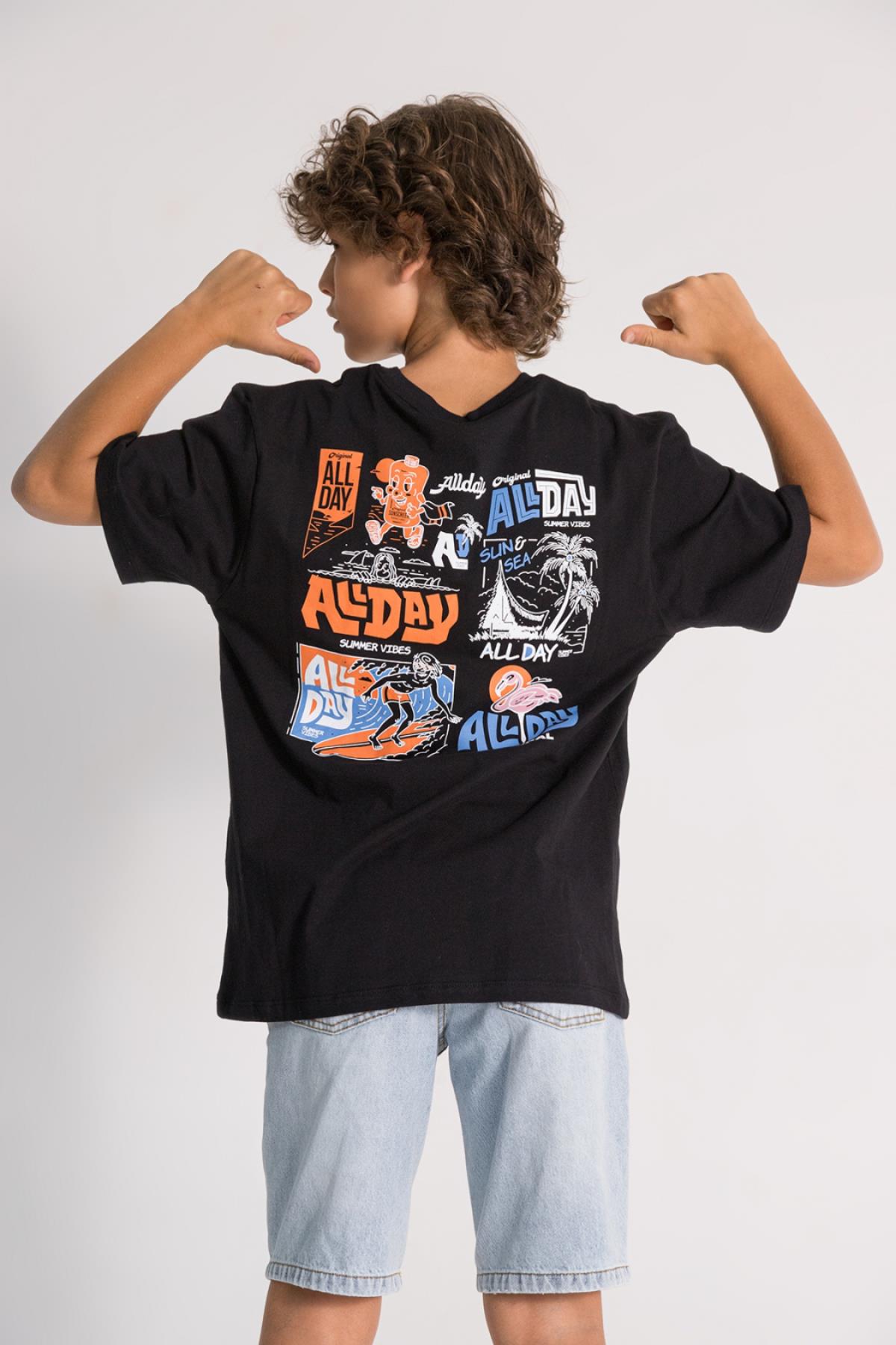 DMB ALL DAY YAZILI ERKEK T-SHIRT