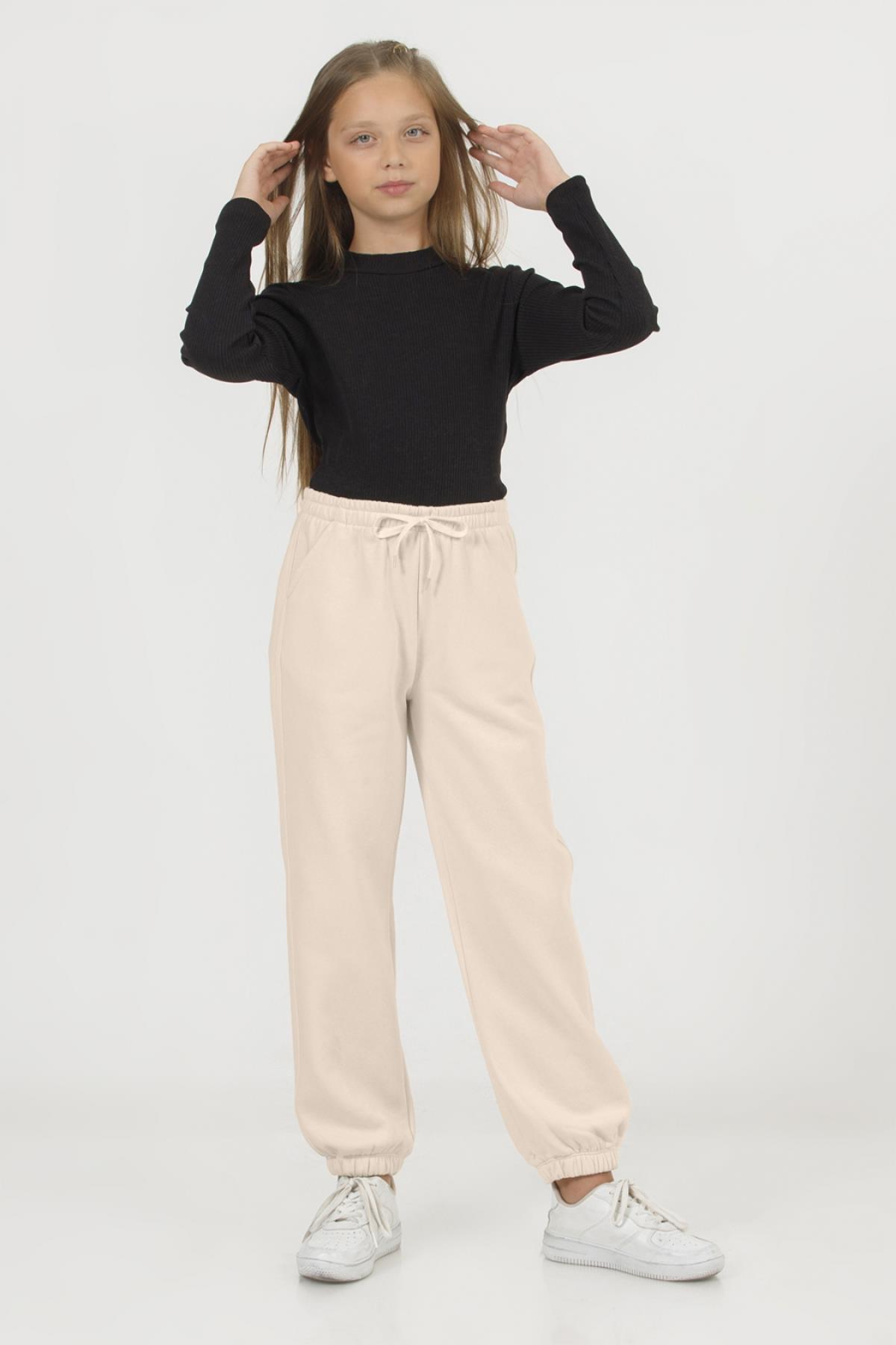 DMB Bağcıklı Kız Eşofman Altı - Bej