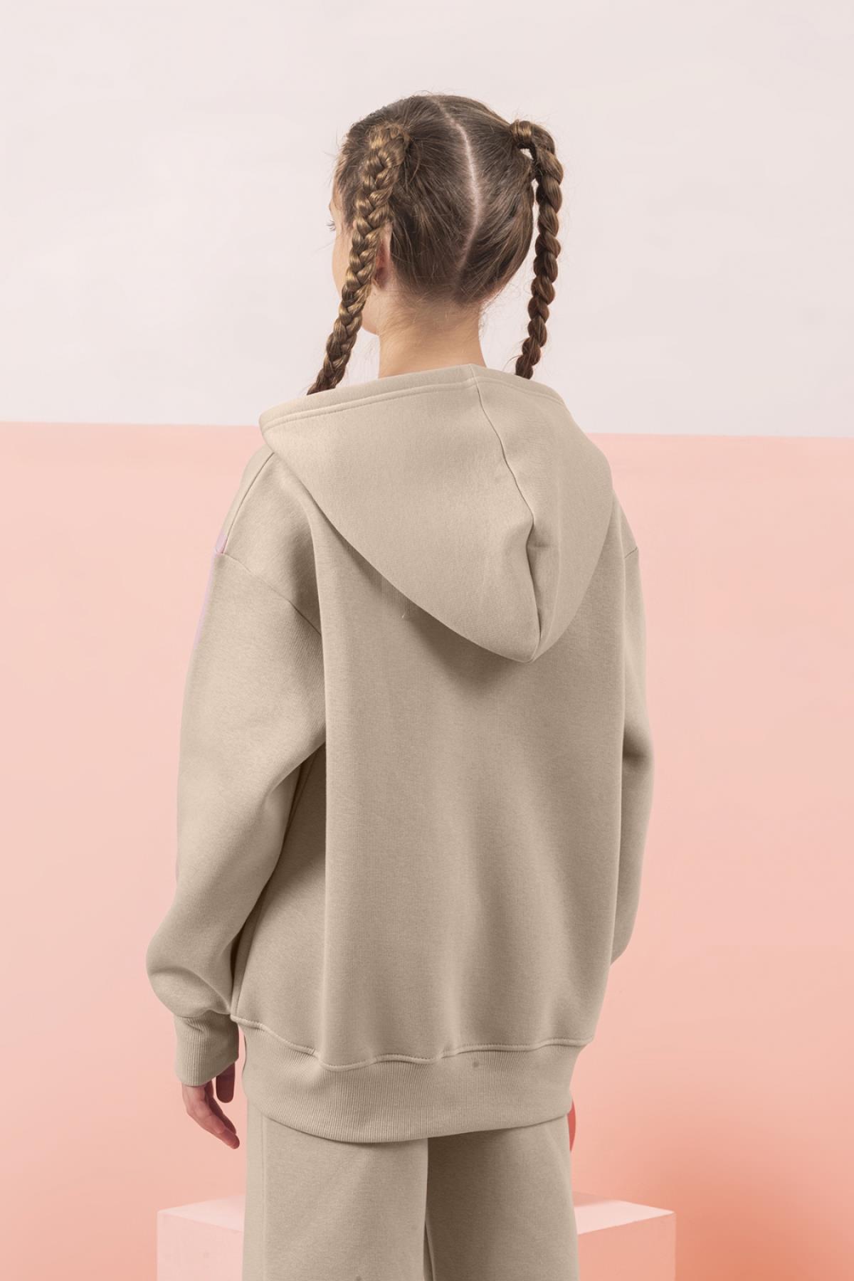 DMB Basic Fermuarlı Sweat - Bej