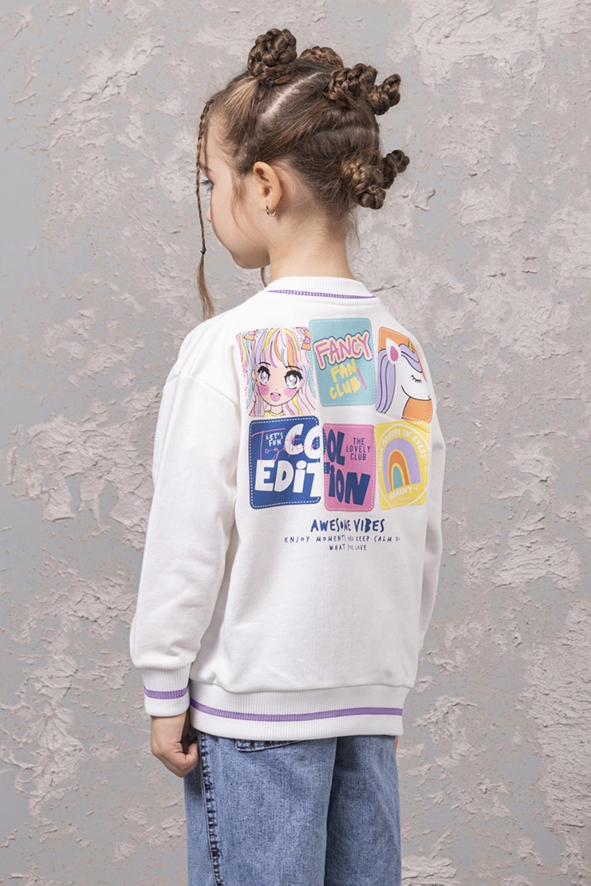Dmb Cool Kız Kolej Ceket - Ekru