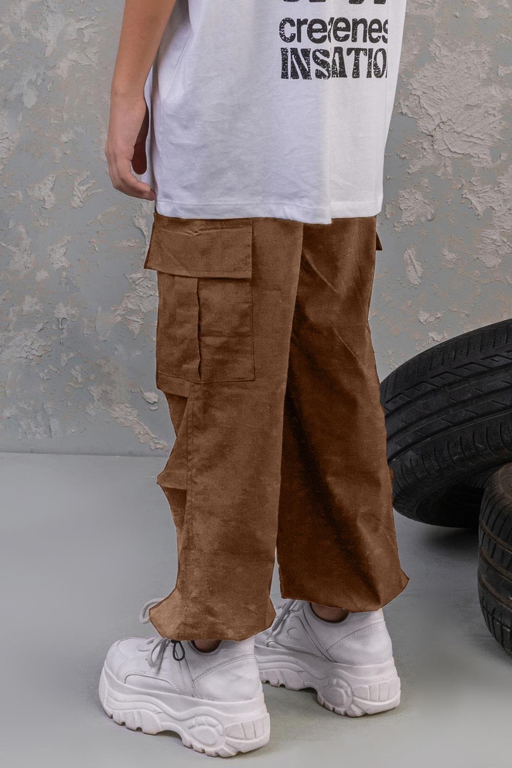 Dmb Kargo Cepli Erkek Pantolon - Kahverengi