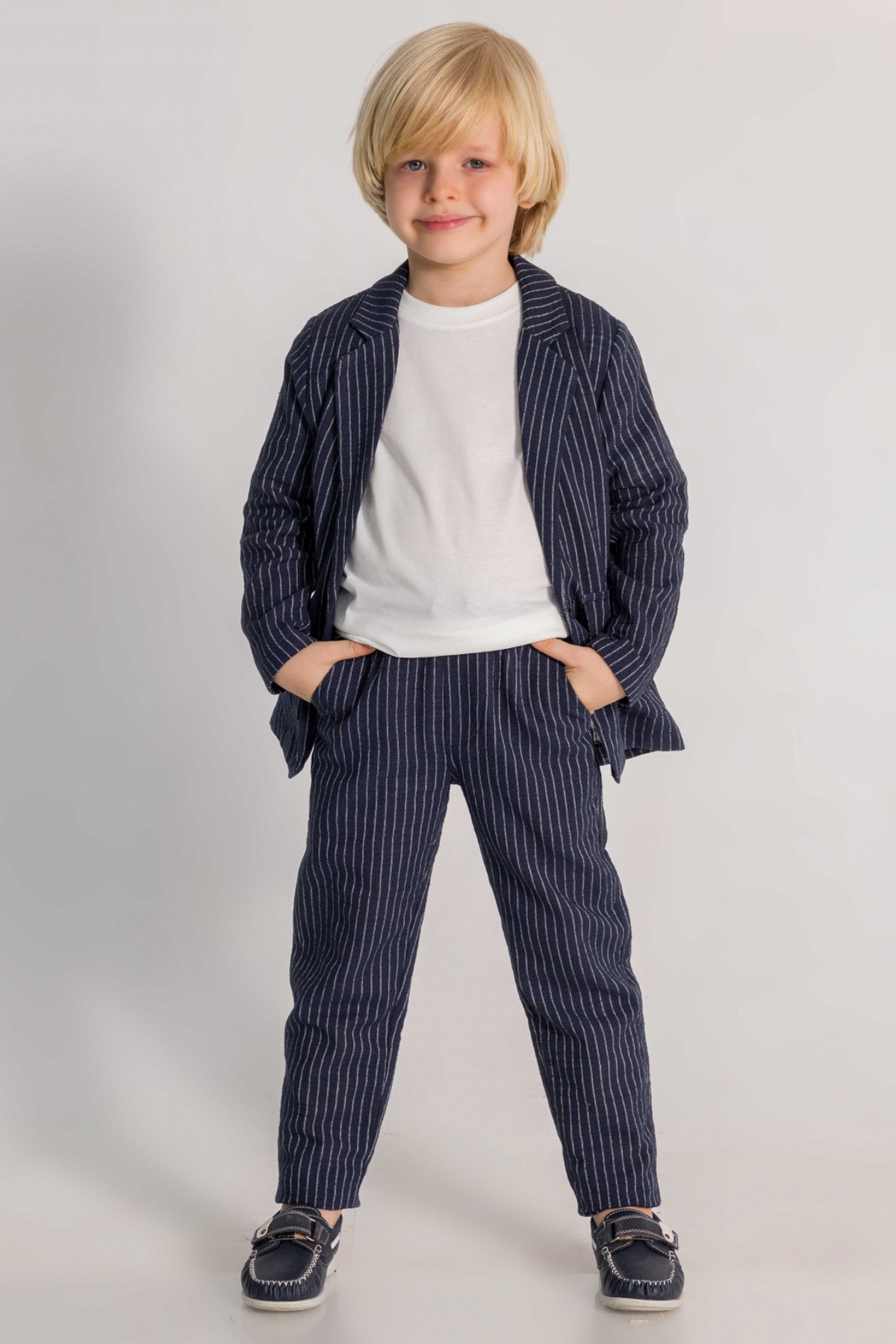 DMB Keten Erkek 3'lü Takım - Lacivert