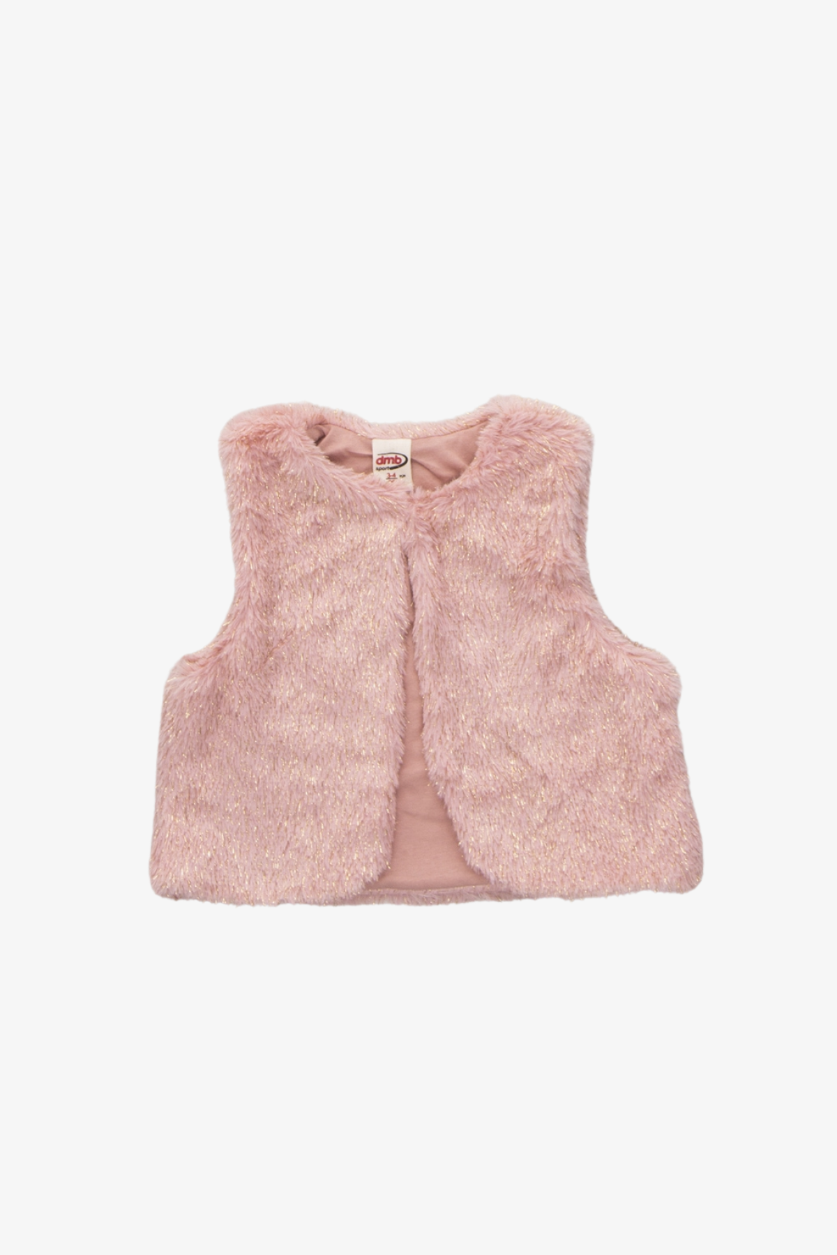DMB Kürklü Yelek - Pembe