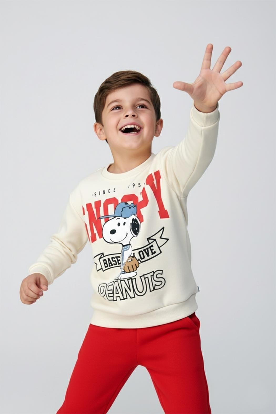 DMB Snoopy Erkek Takım - Ekru