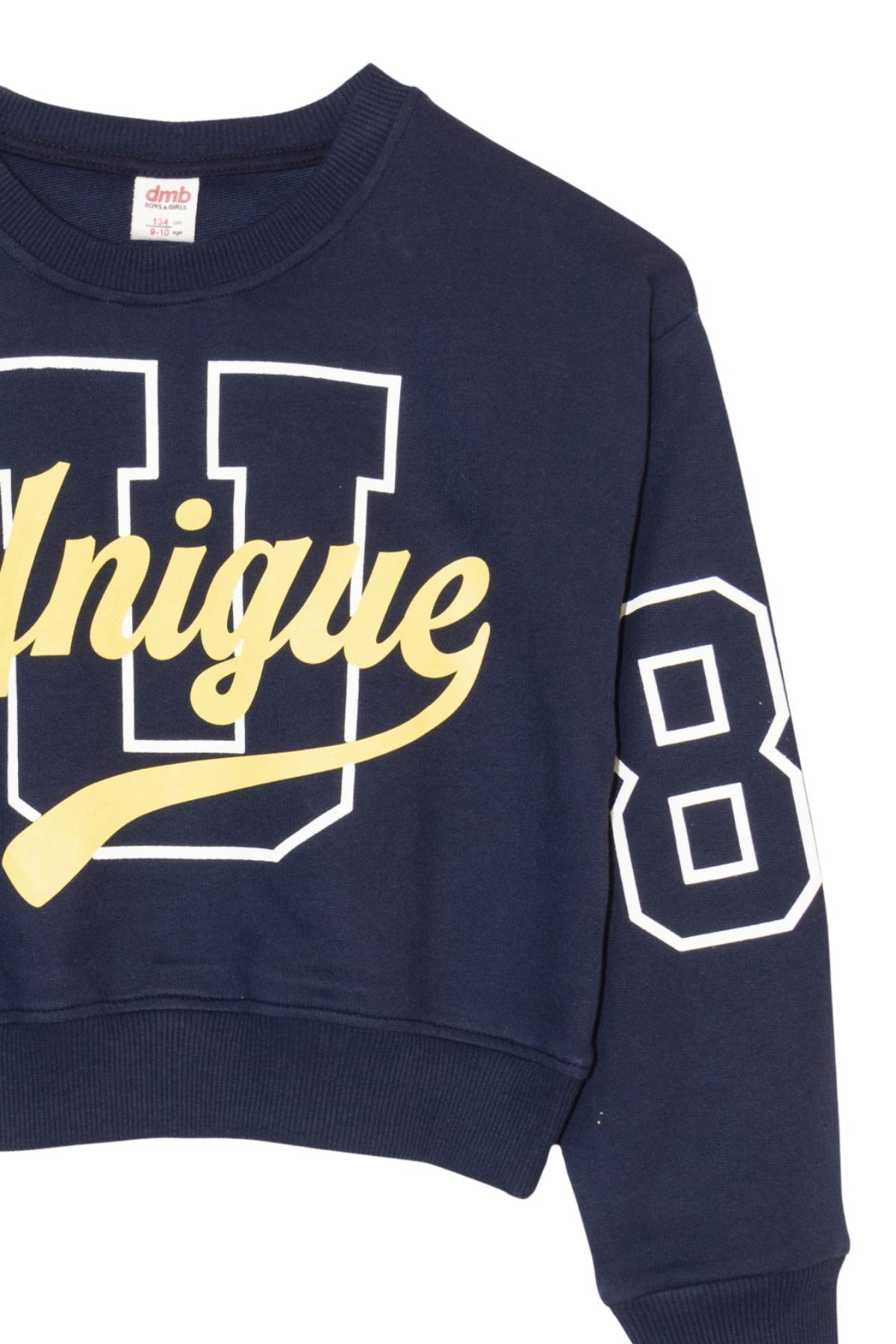 DMB U Baskılı Kız Sweat - Lacivert