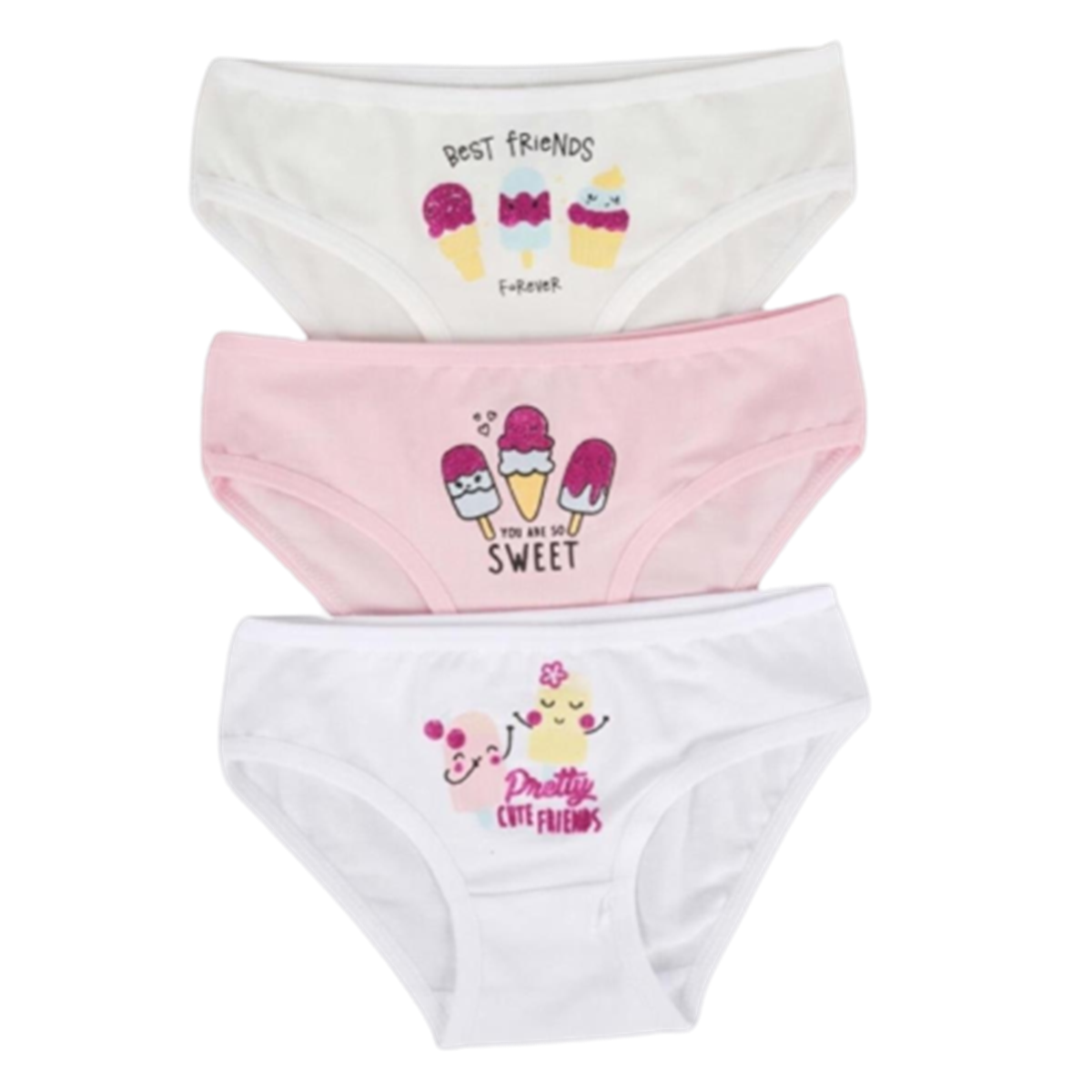 DOPERA 3'LÜ KIZ SLİP SET