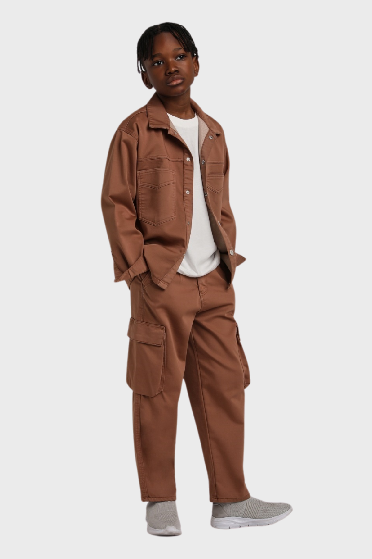 ESCABEL Kargo Cepli Erkek Pantolon - Kahverengi